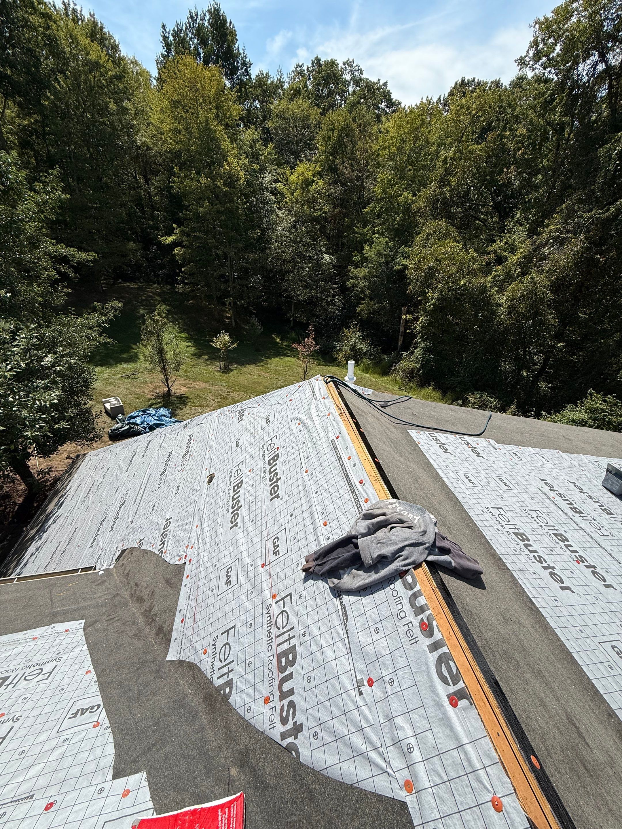 Residential Roofing Installation using GAF Timberline HDZ Barkwood by Rainstoppers Roofing