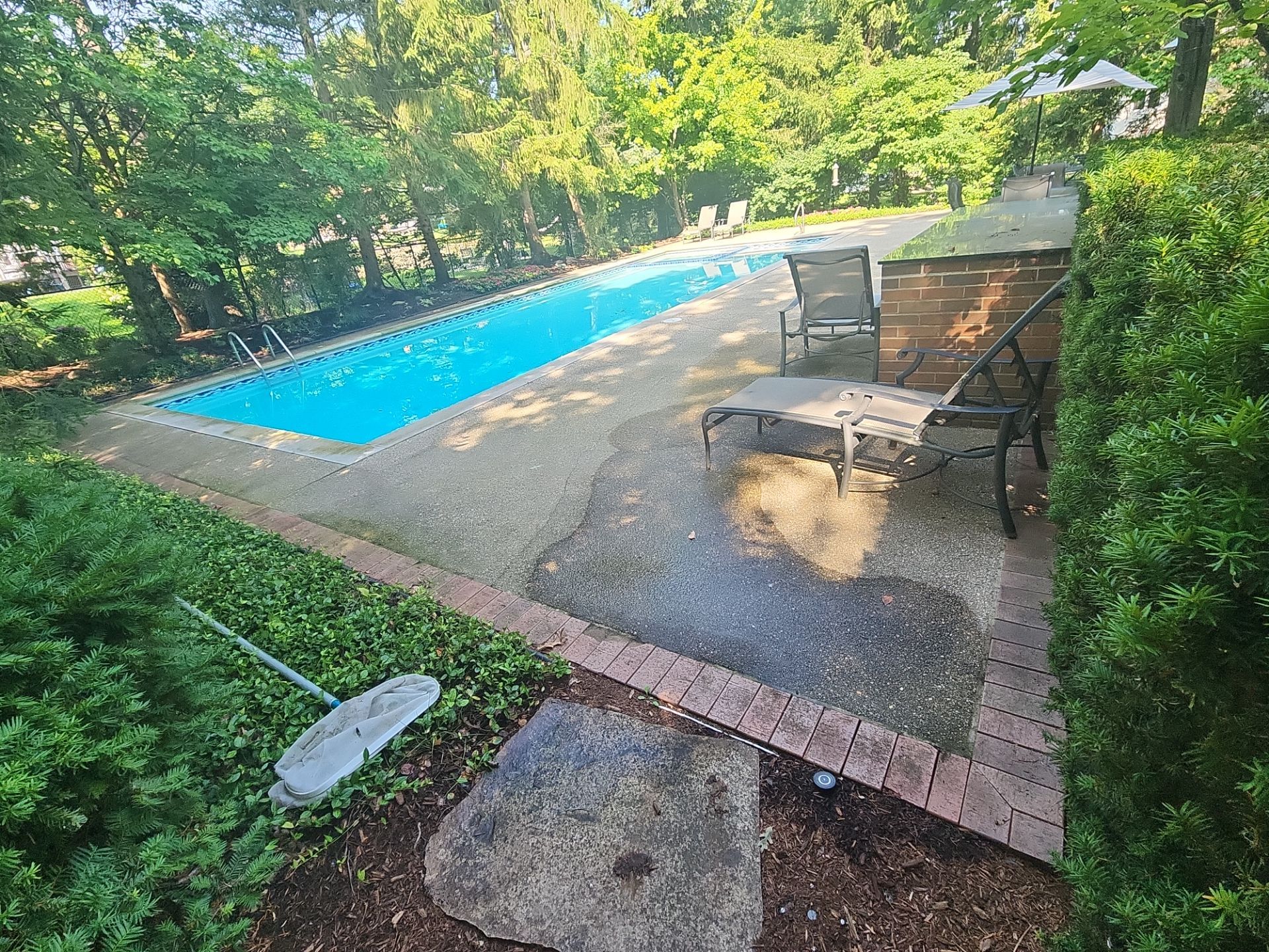 Highland Park brick cleaning by Northern Power Washing LLC.