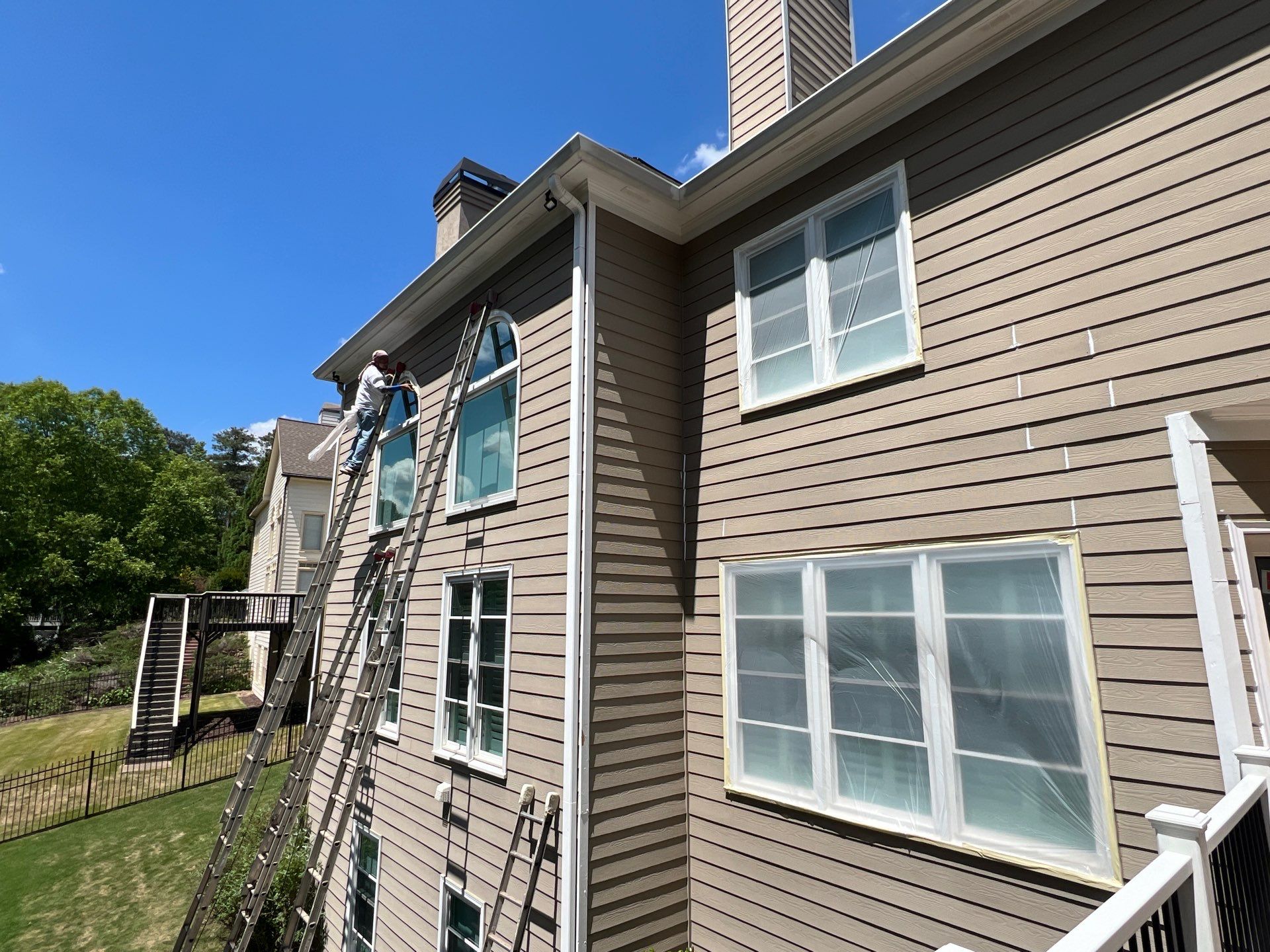 Full Exterior Siding Replacement and Stone Veneer Installation in Roswell by Swift Home Renovations