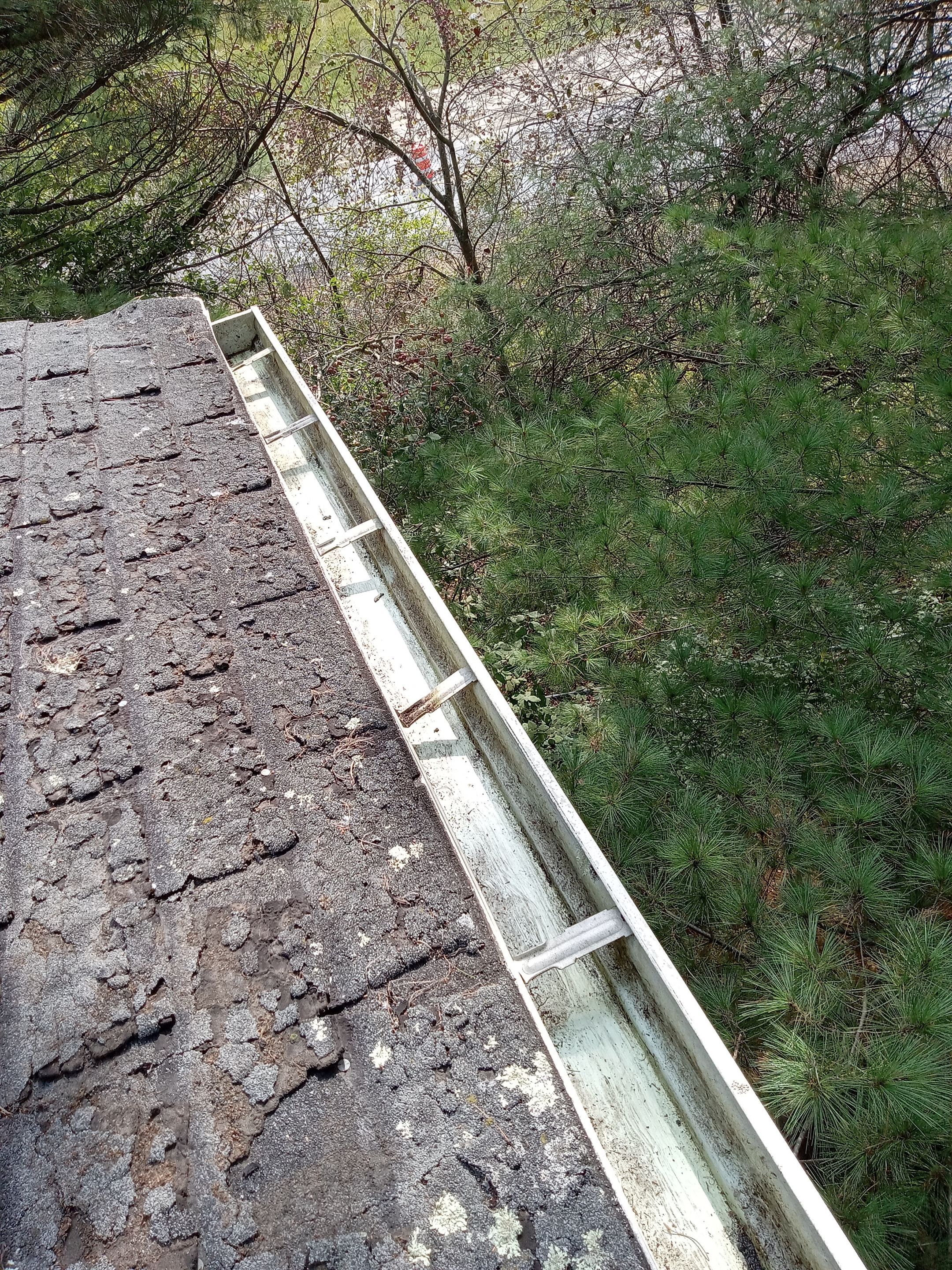 Commercial gutter cleaning Portland, ME after photo with clean gutters