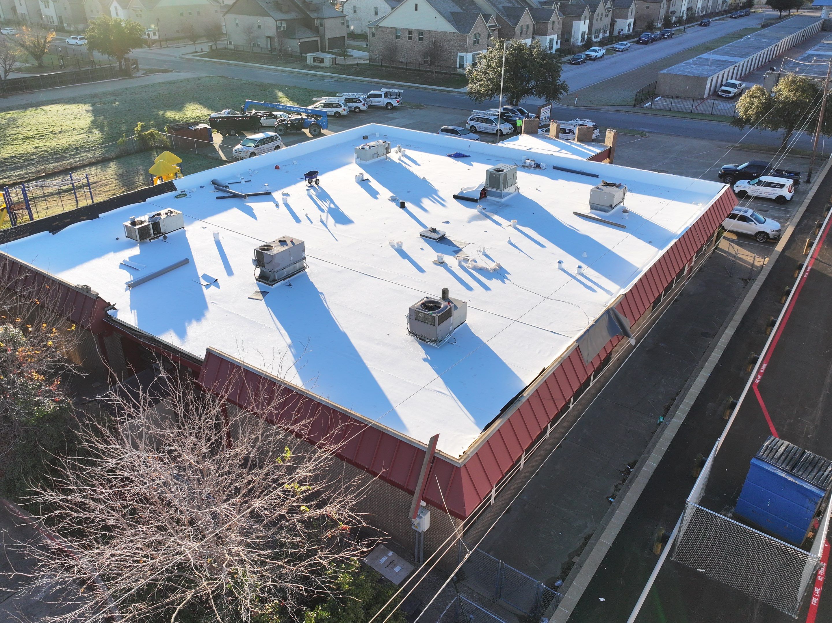Commercial Roofing Installation using GAF Evergaurd TPO 60 Mil by Becker Roofing and Exteriors
