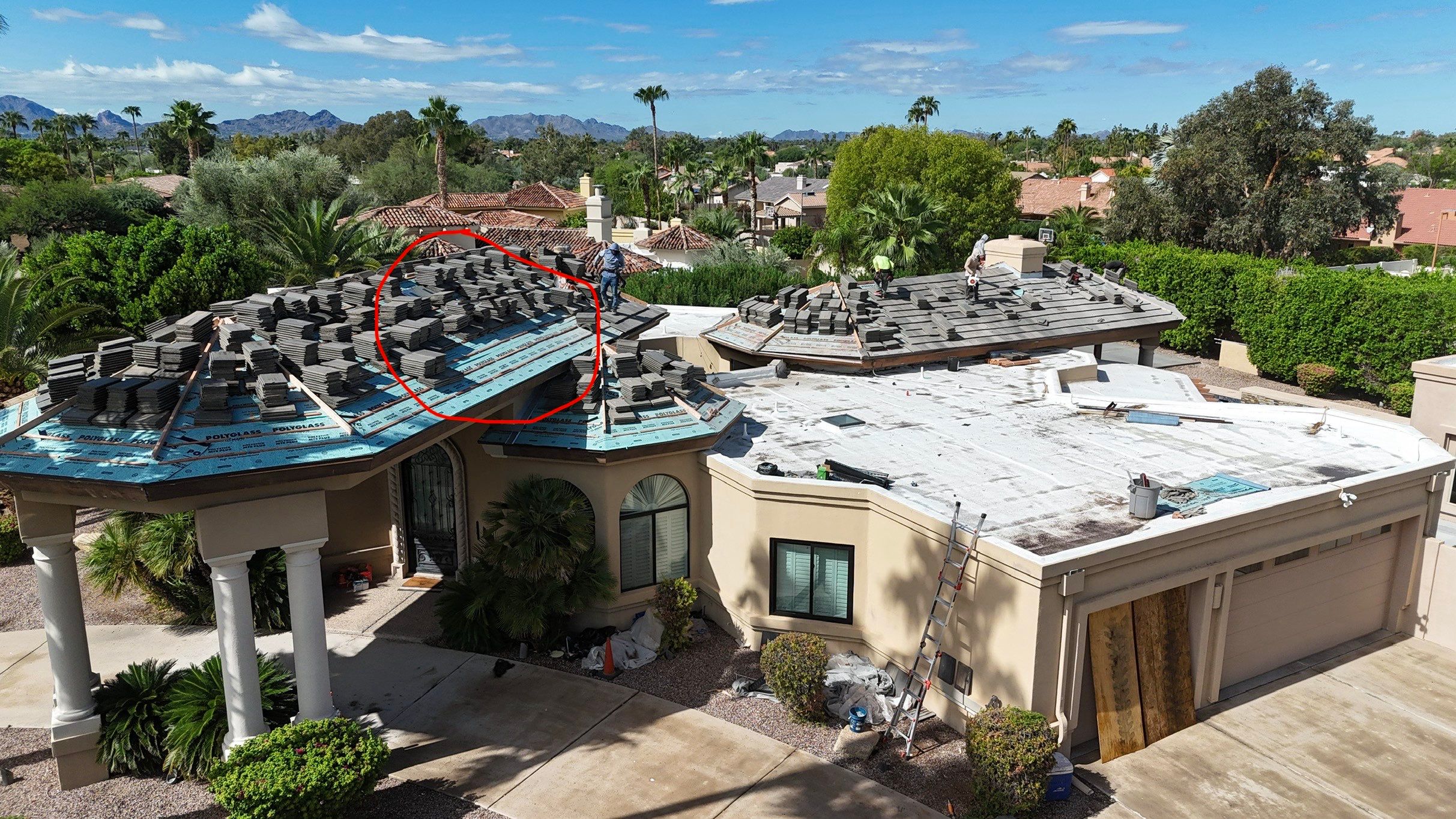 Project in Scottsdale, AZ by Saint Roofing