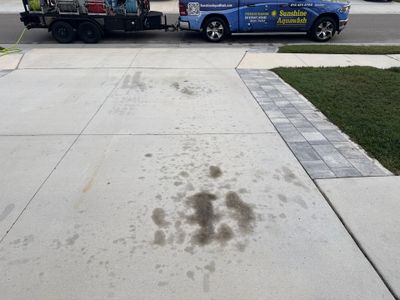 Concrete Oil Stain Removal – North River Ranch, Parrish, FL