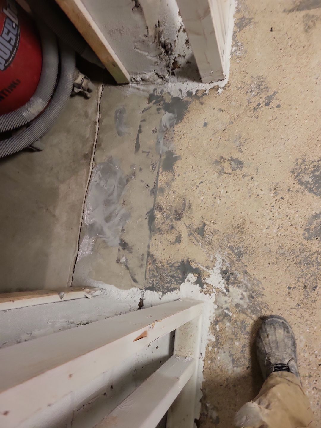 Basement Concrete Floor Coating with Penntek Flake System by Spectrum Painting, LLC
