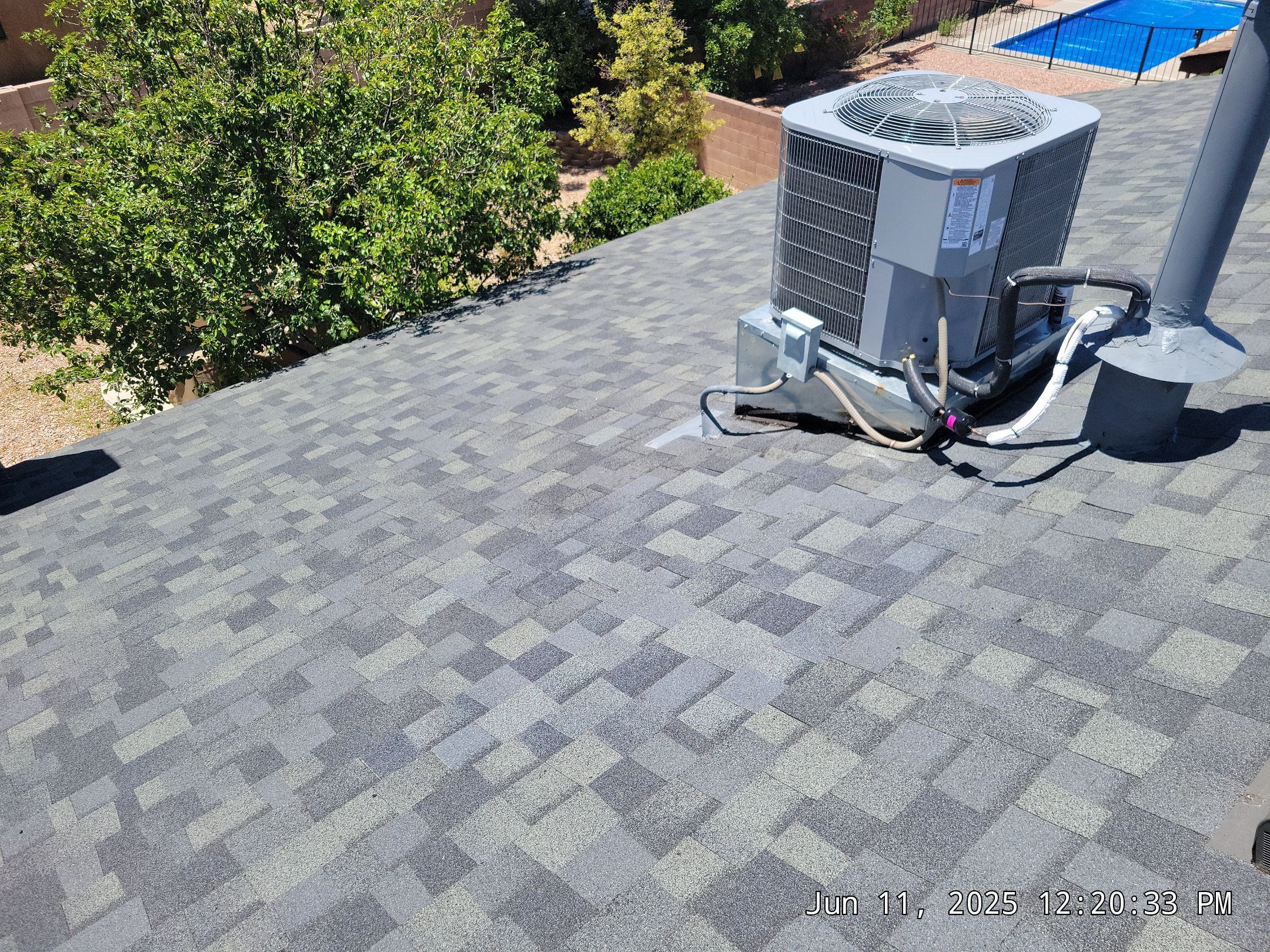 Owens Corning Estate Grey Duration shingle replacement in Albuquerque's Northeast Heights by Doyle Roof Masters Inc