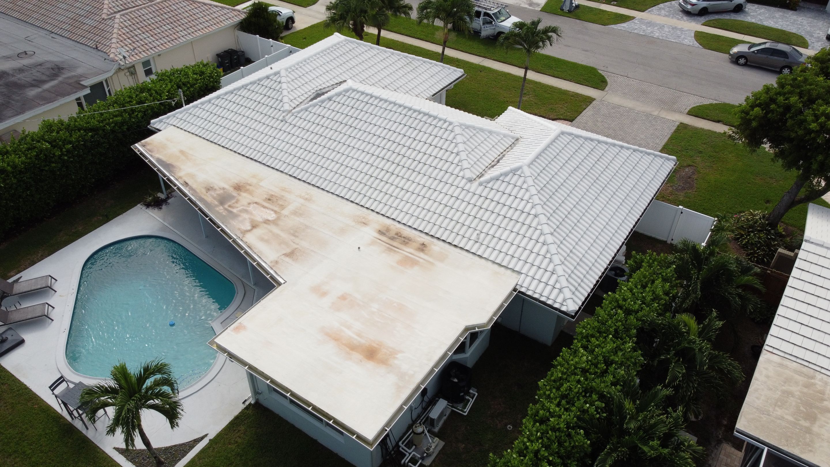 Residential Roofing Installation using 1" Nail strip metal roof by BLUES BROTHERS ROOFING