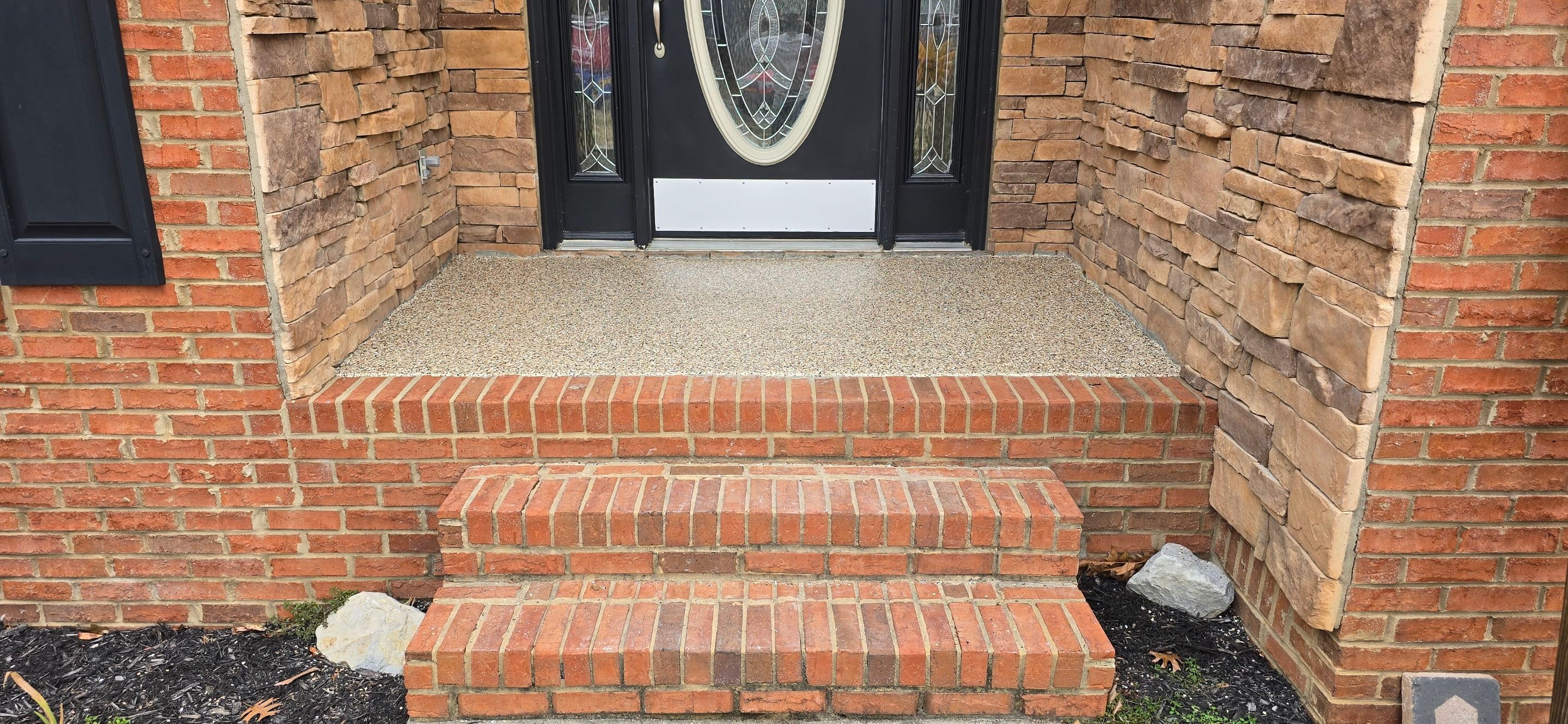 Garage & Front Porch using Domino & Outback by Elite Floor Solutions