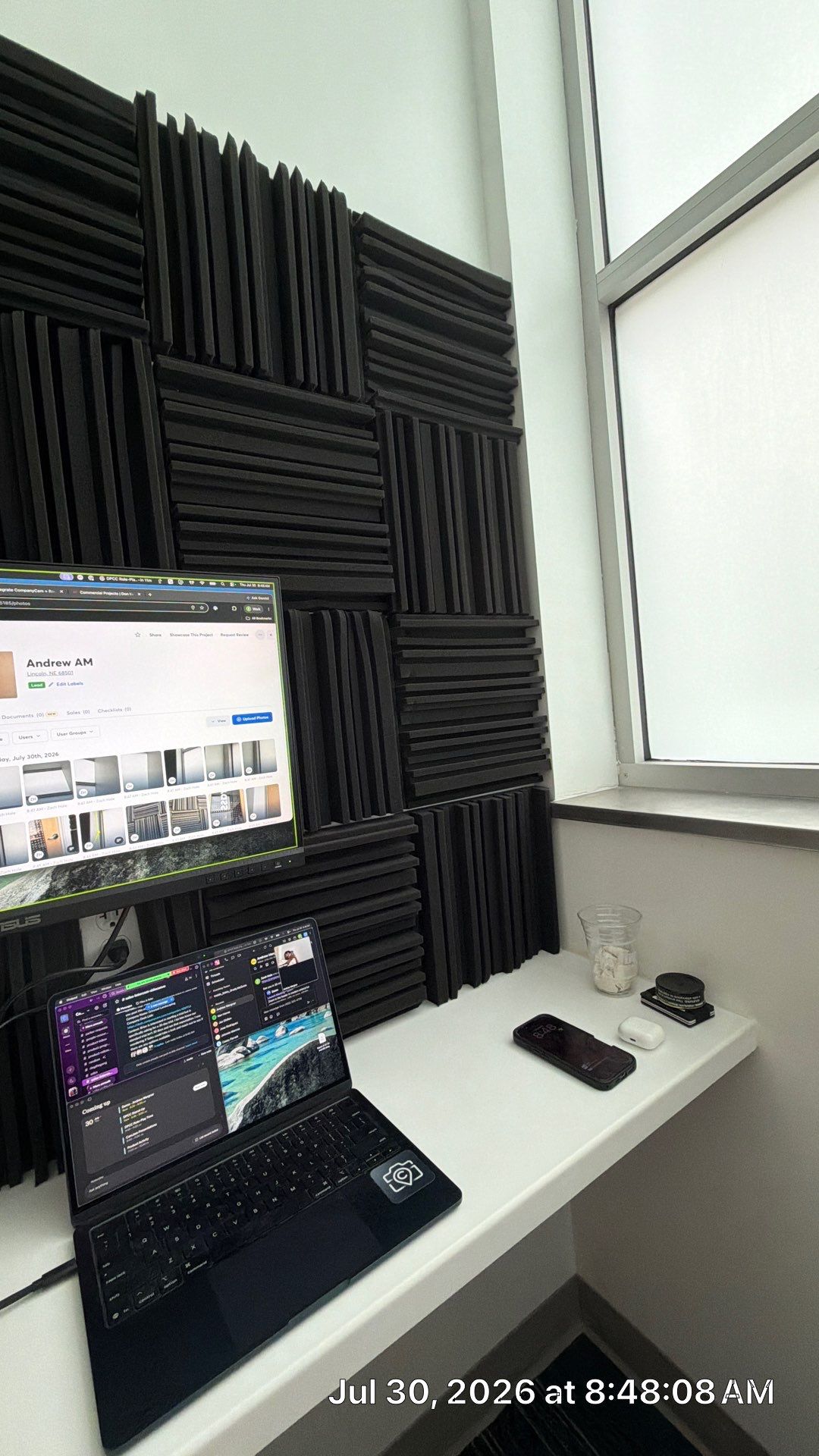 Commercial Office Interior Finish and Acoustic Treatment in Lincoln by CompanyCam Sales Demo