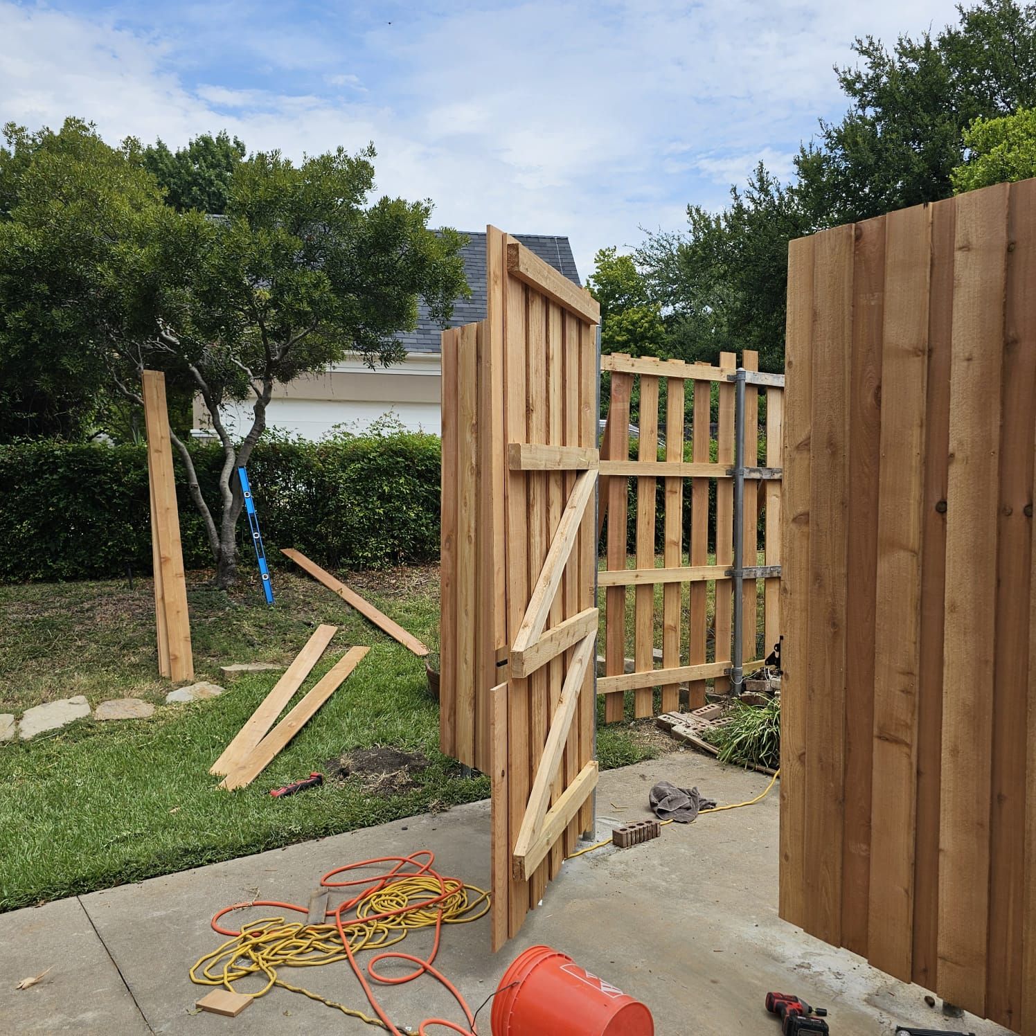 Fence & Concrete Patio by EL-GC LLC 