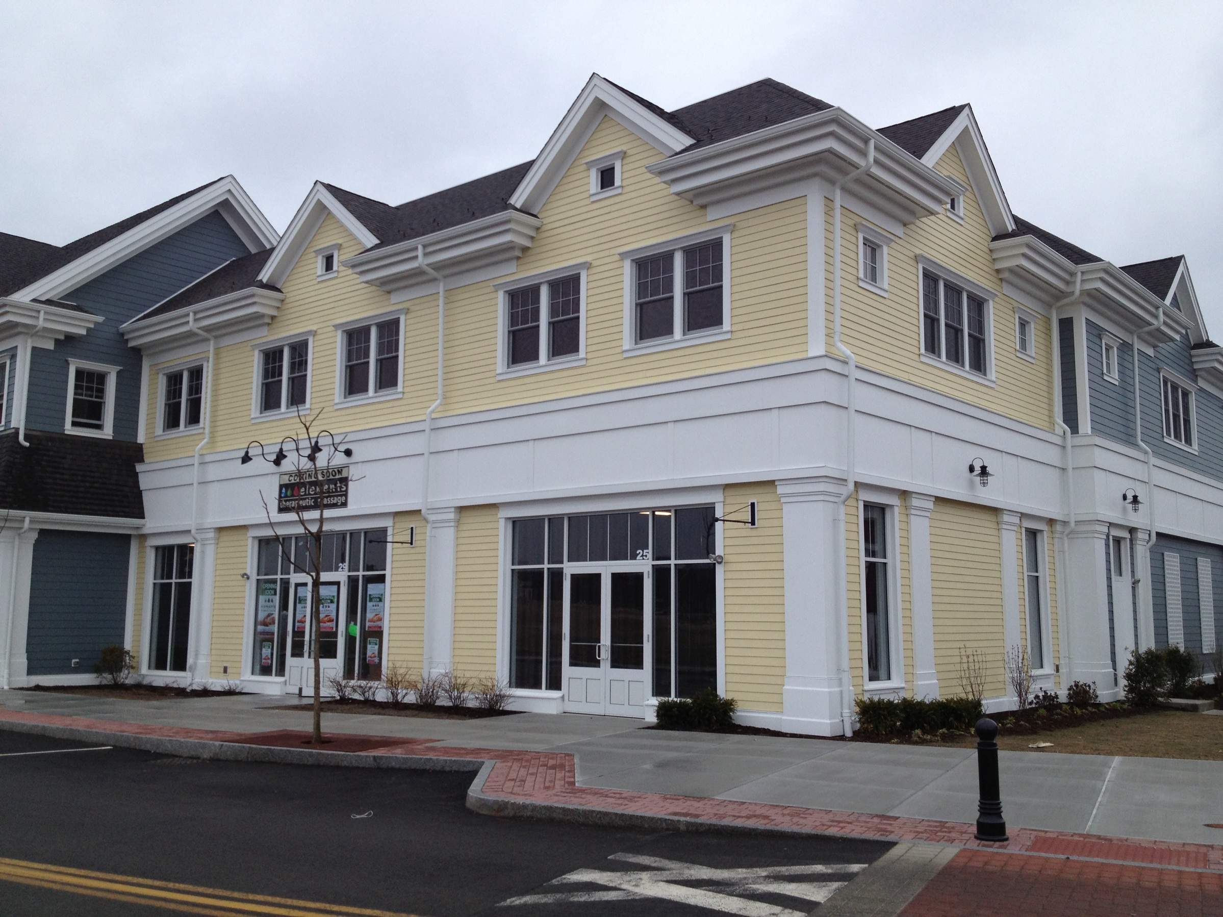 Commercial Gutter System at Wayland Town Center by Gutter Pro Enterprises