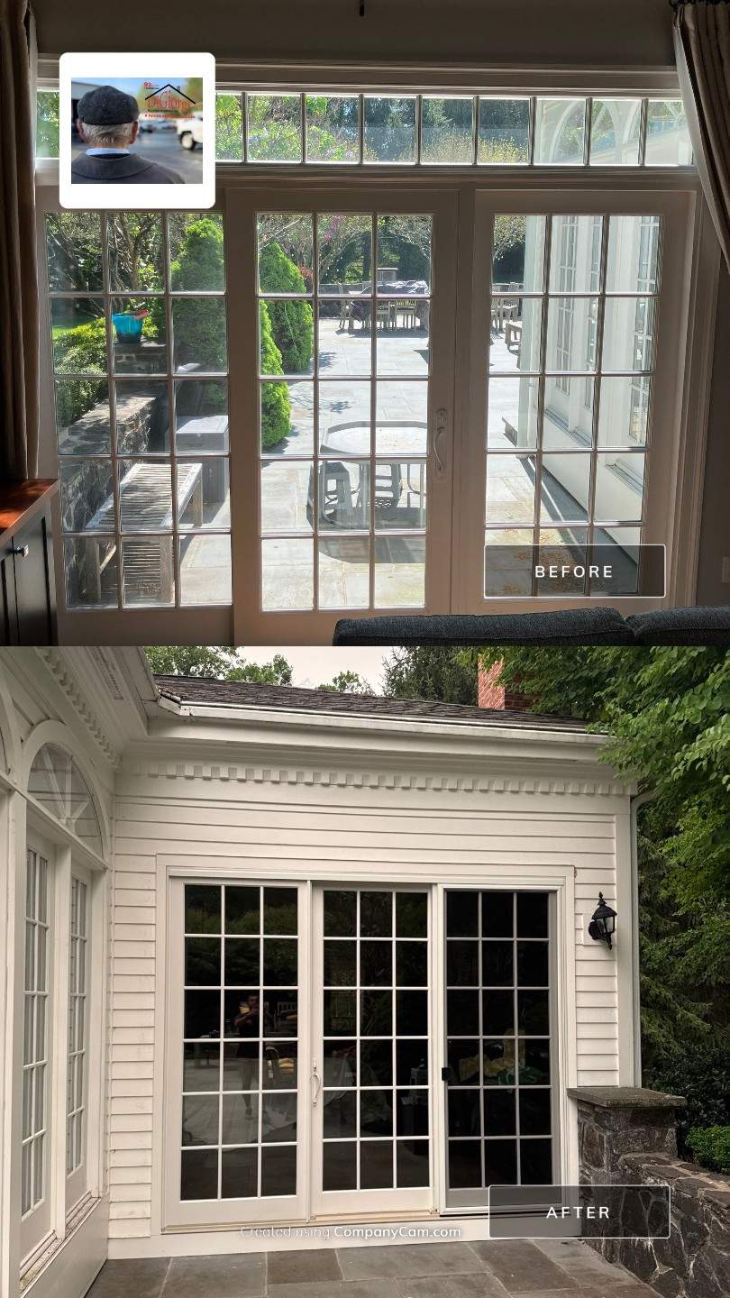 Patio Door Installation Using Infinity by Marvin Patio Door by DiGiorgi Roofing and Siding Inc