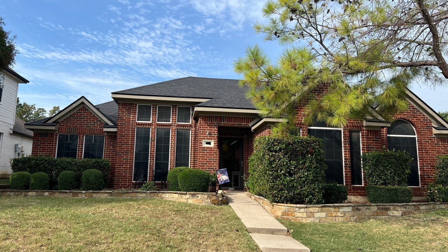 Exterior Makeover Reroof, Gutters and Exterior Paint by Tex-Line Roofing