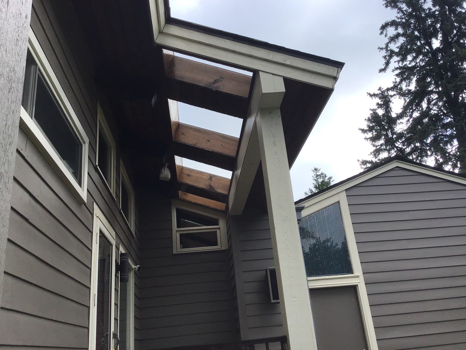 Velux Skylights, GAF Roofing, Front Porch Overhang by Northwest Construction 