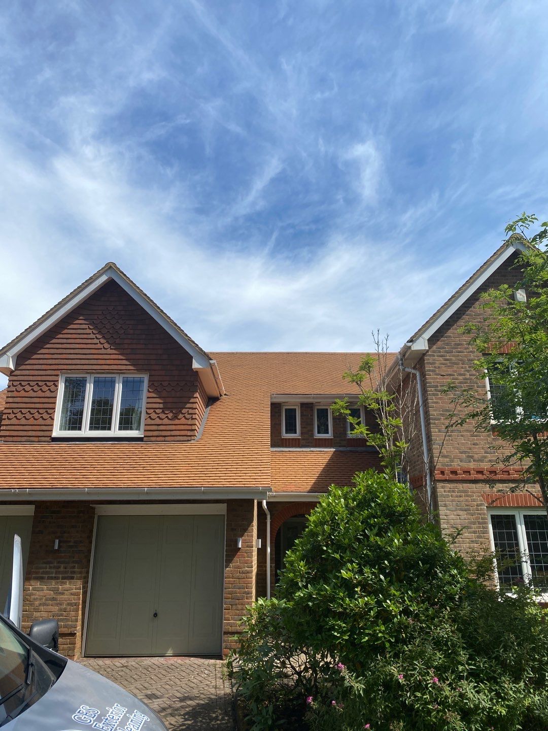 Roof Clean - Biocide Treatment using Honda 15lpm Low Pressure Washing Machine by Ges Exterior Cleaning ltd