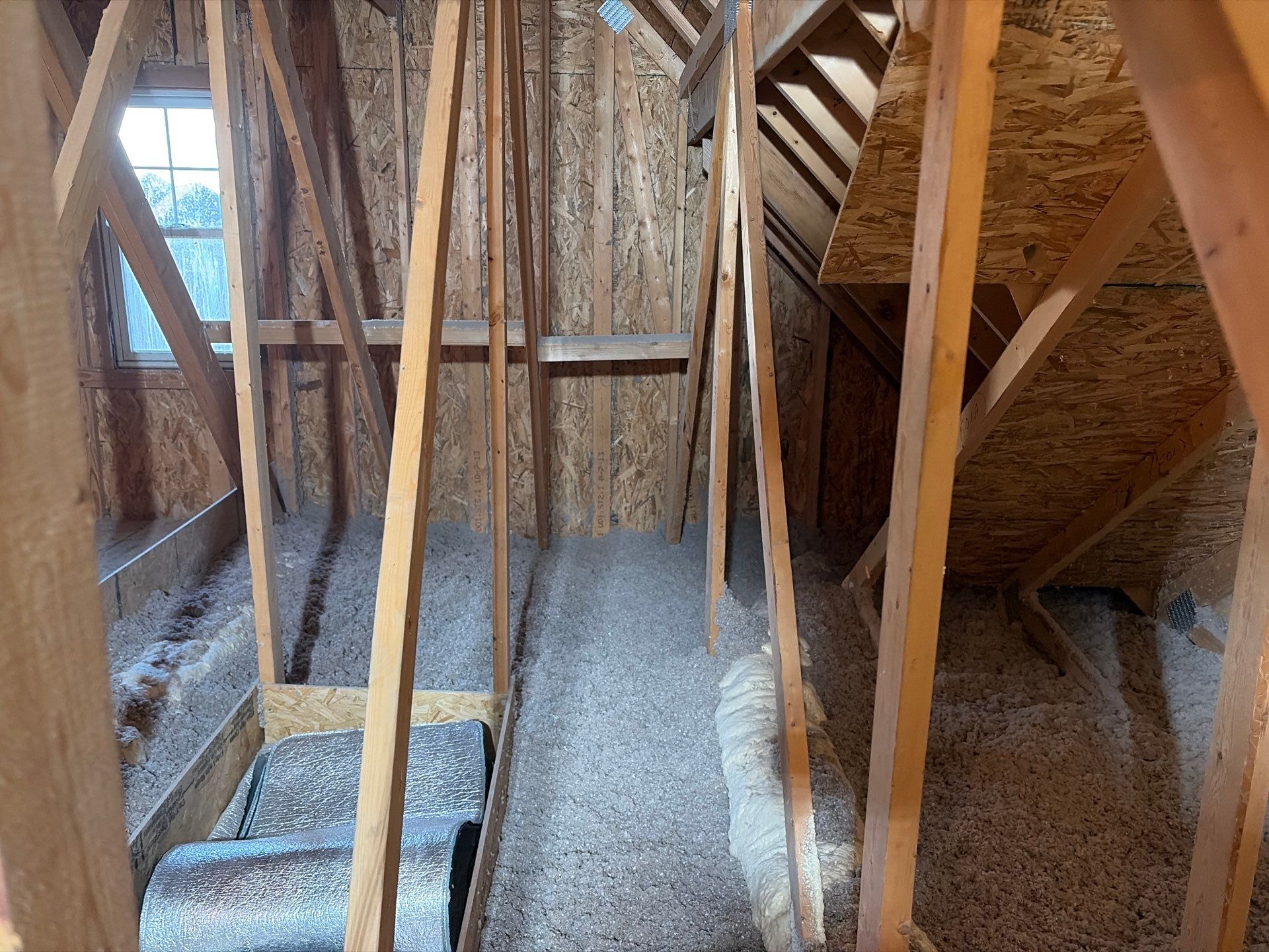 Sanitizing and Transforming a 2,100 sq ft Attic for a Better Home Performance by Home Environment Solutions