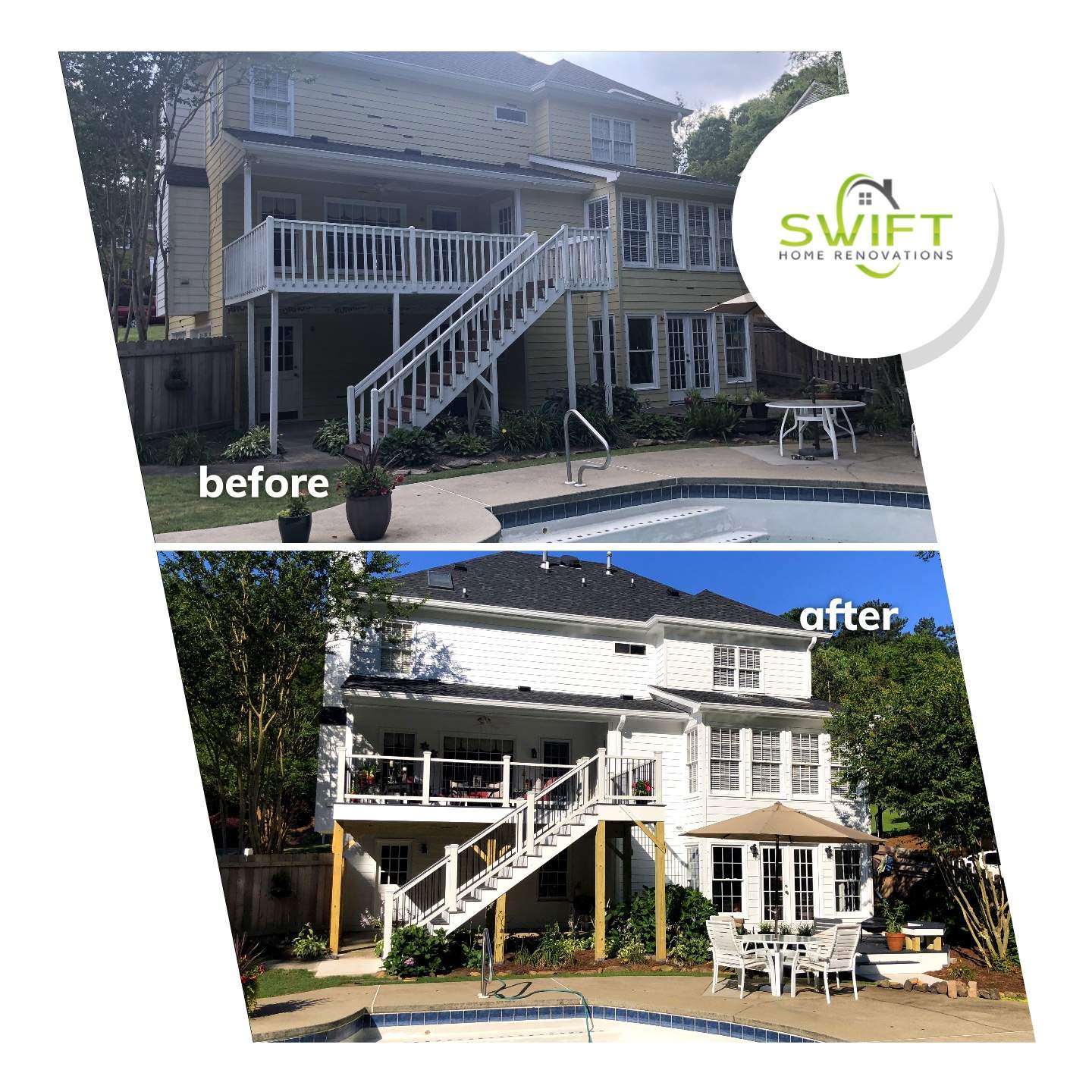 Siding Replacement and Full Exterior Repaint for Marietta Home by Swift Home Renovations