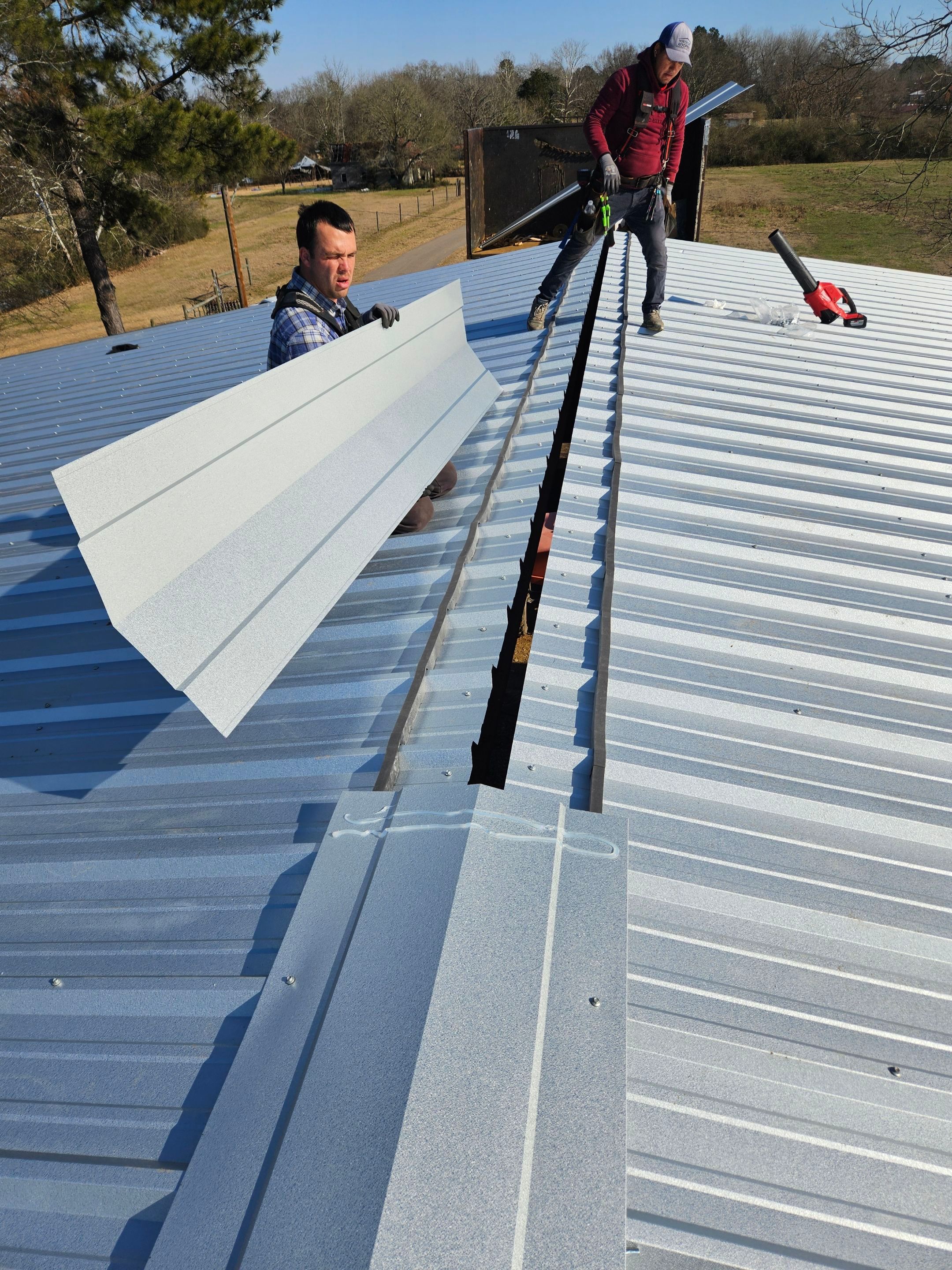 26 Gauge Galvanized metal roof by Hostetler Roofing