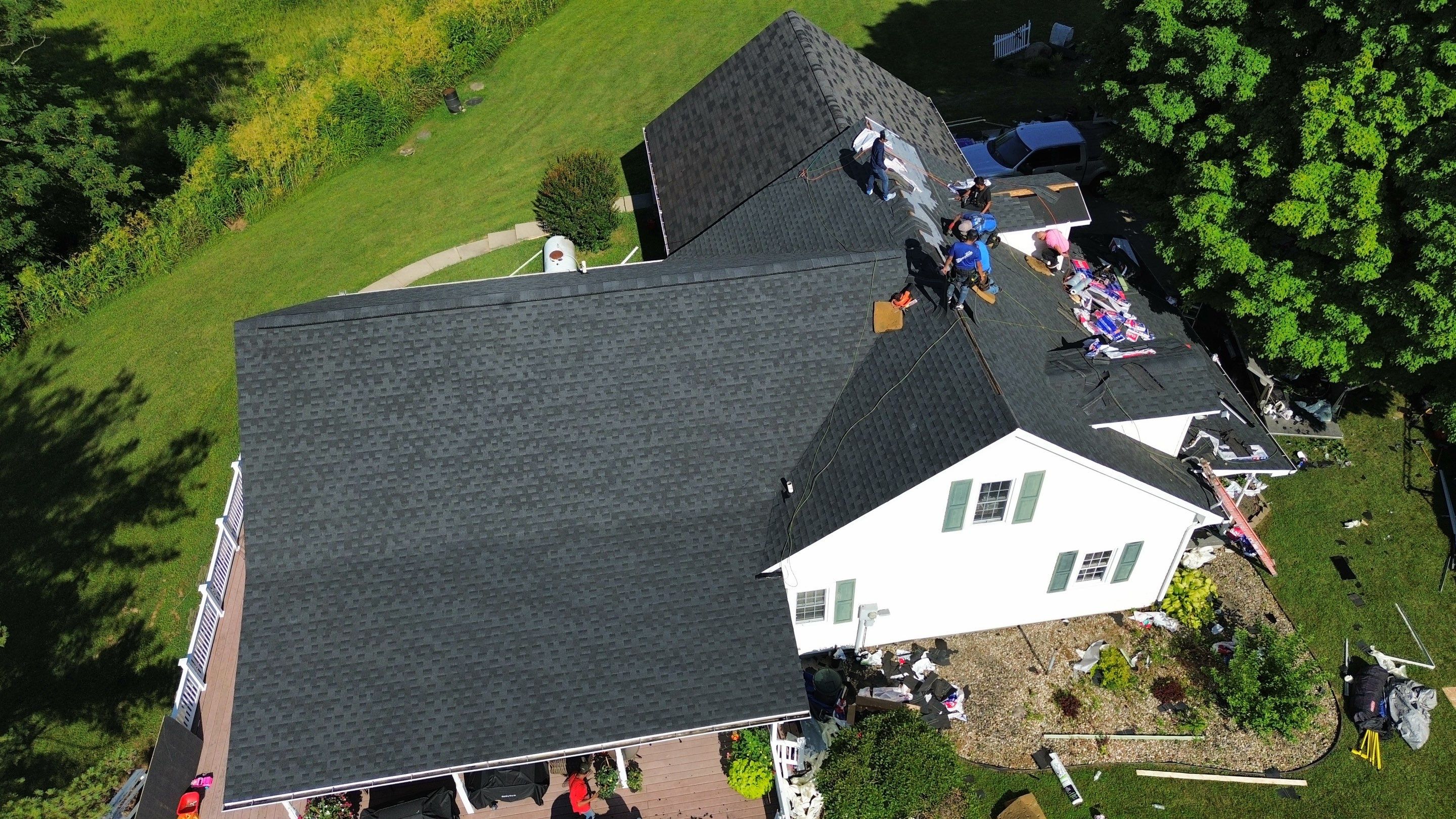 Residential Roofing Installation using Timberline HDZ Shingles - Charcoal by RoofX 