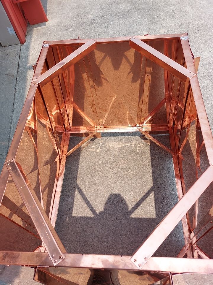 Chimney Chase using Copper by Gallop Roofing & Remodeling, Inc.