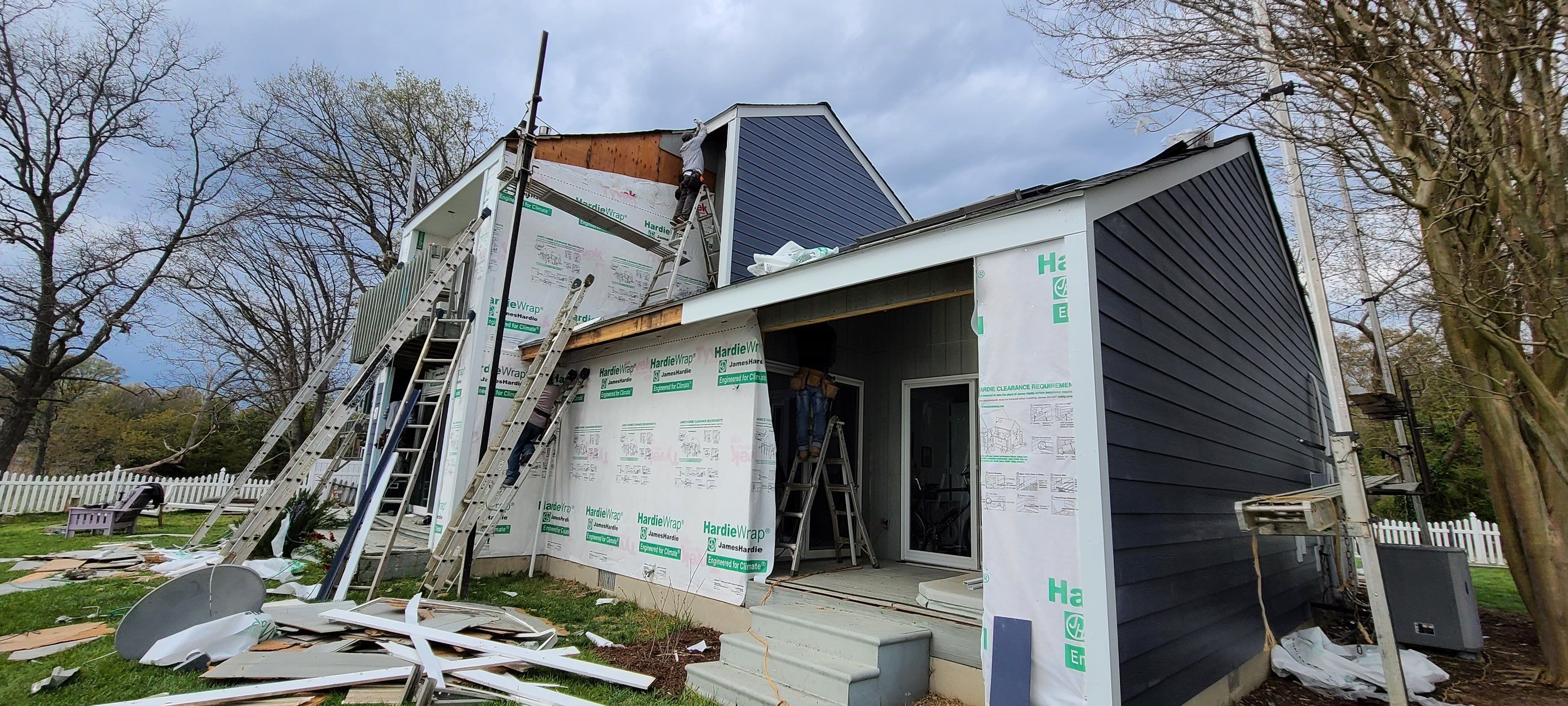 Siding replacement using James Hardie Siding by Window Depot of Annapolis