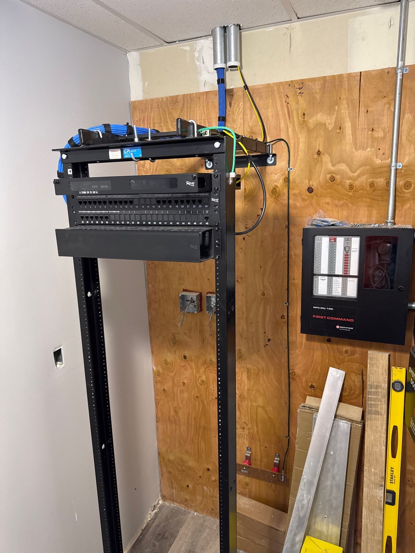 Structured Network Cabling Project in Temecula by Ring and Ping Inc.