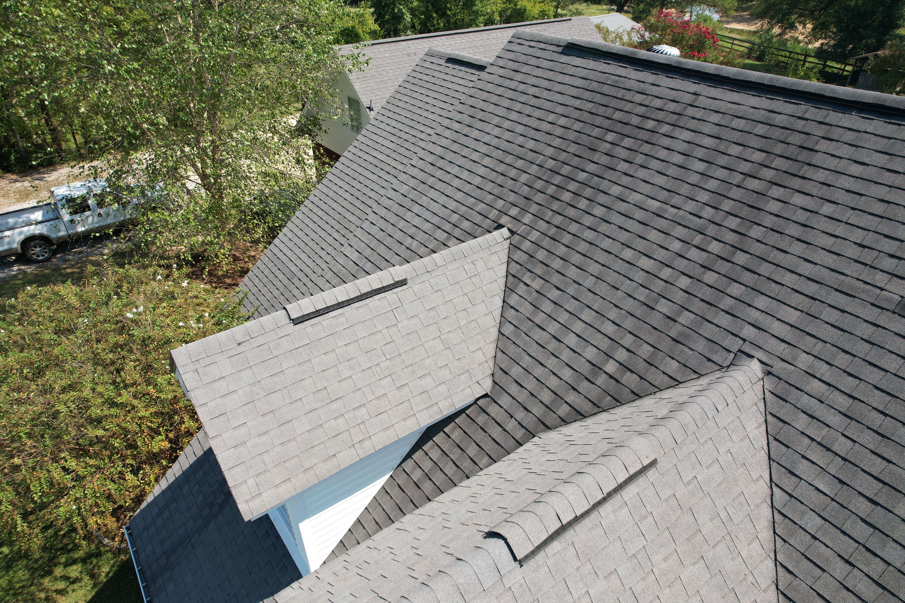 Residential Roofing Repair using CertainTeed XT25: Moire Black by Hostetler Roofing