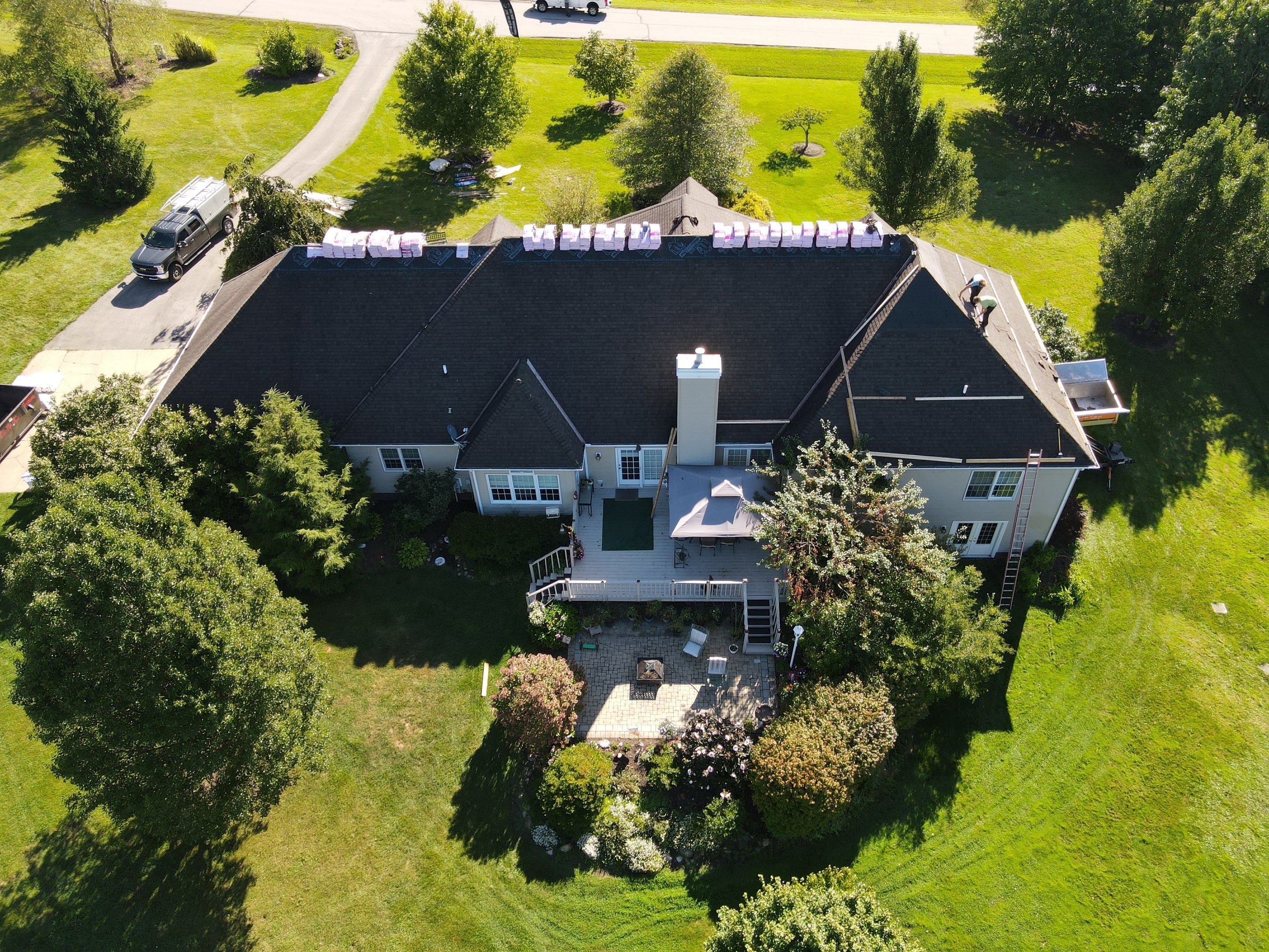 Steep roof in Chagrin Falls get MAJOR UPDATE! by Cornerstone Roofing And Siding