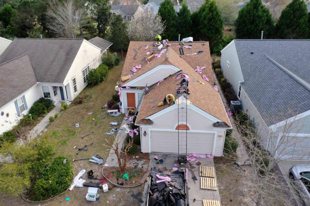 Residential Roofing Installation using Owens Corning® Oakridge Tru-Def Desert Tan by Indigo State Roofing