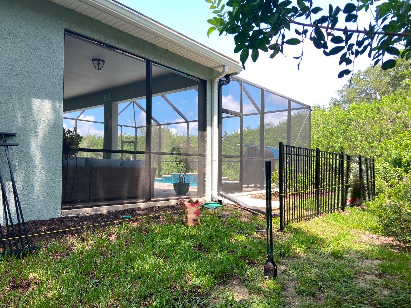 Sarasota, FL Aluminum Fence Installation using Black 3 Rail Aluminum Fence by Asap fence and gates, LLC