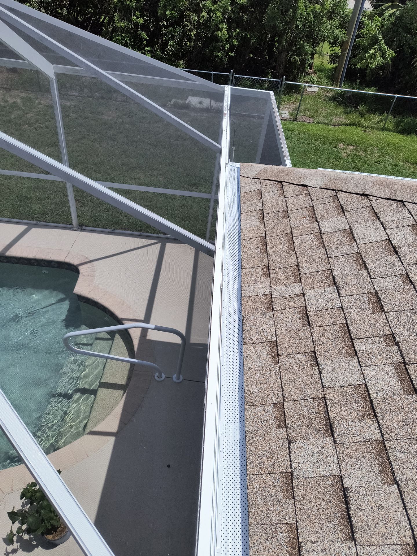 Leaf Guard System Installation in Cape Coral FL by Gutter Professors