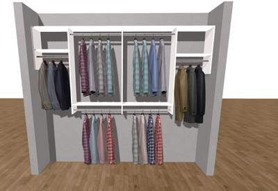 Closet Installation using Wood