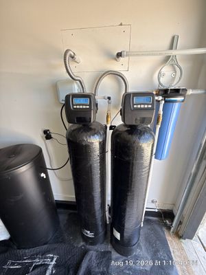 Dual-Tank Water Filtration and Softening System Installation in Waller