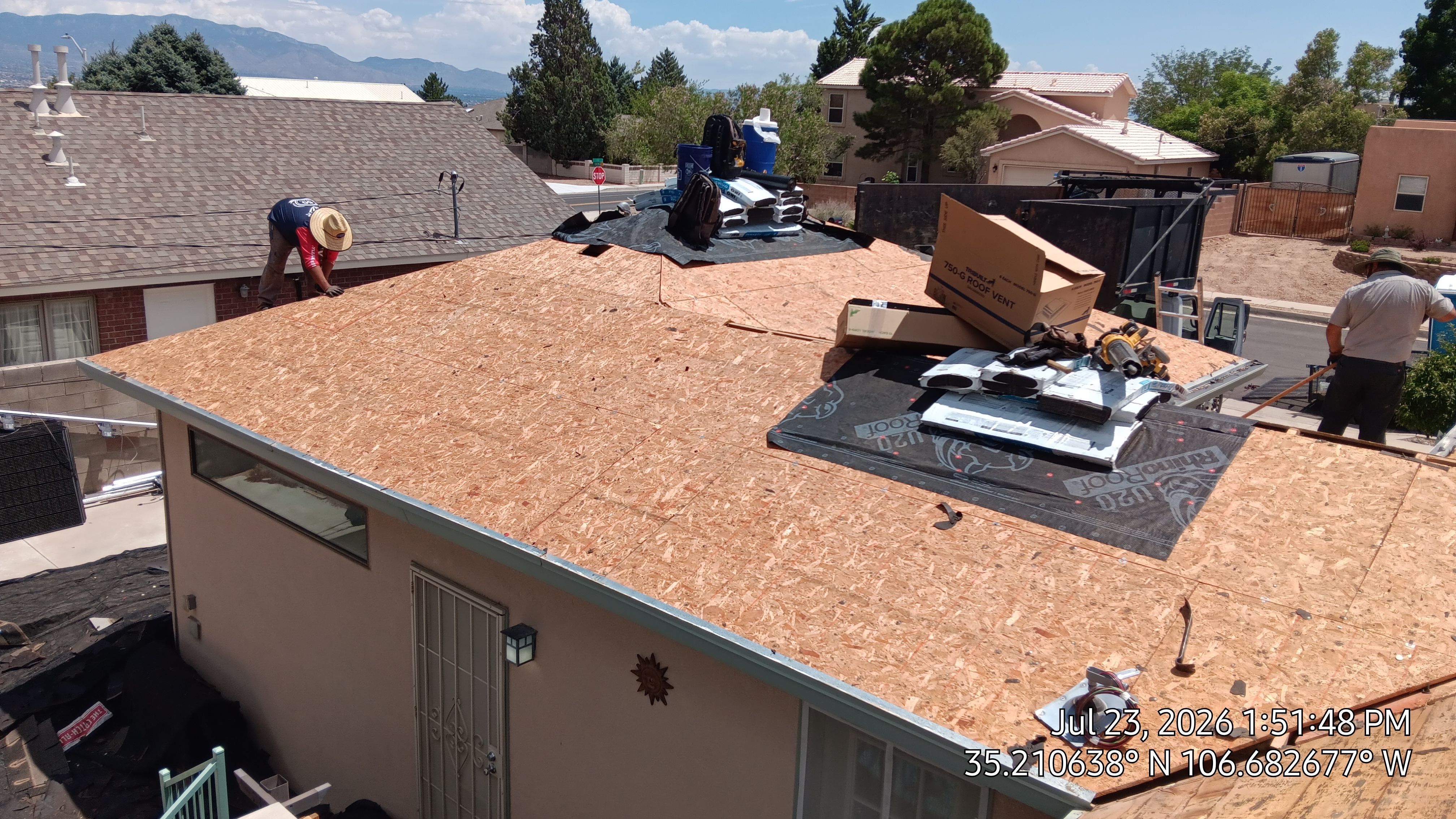 Full Shingle Roof Replacement in Northwest Albuquerque by Doyle Roof Masters Inc