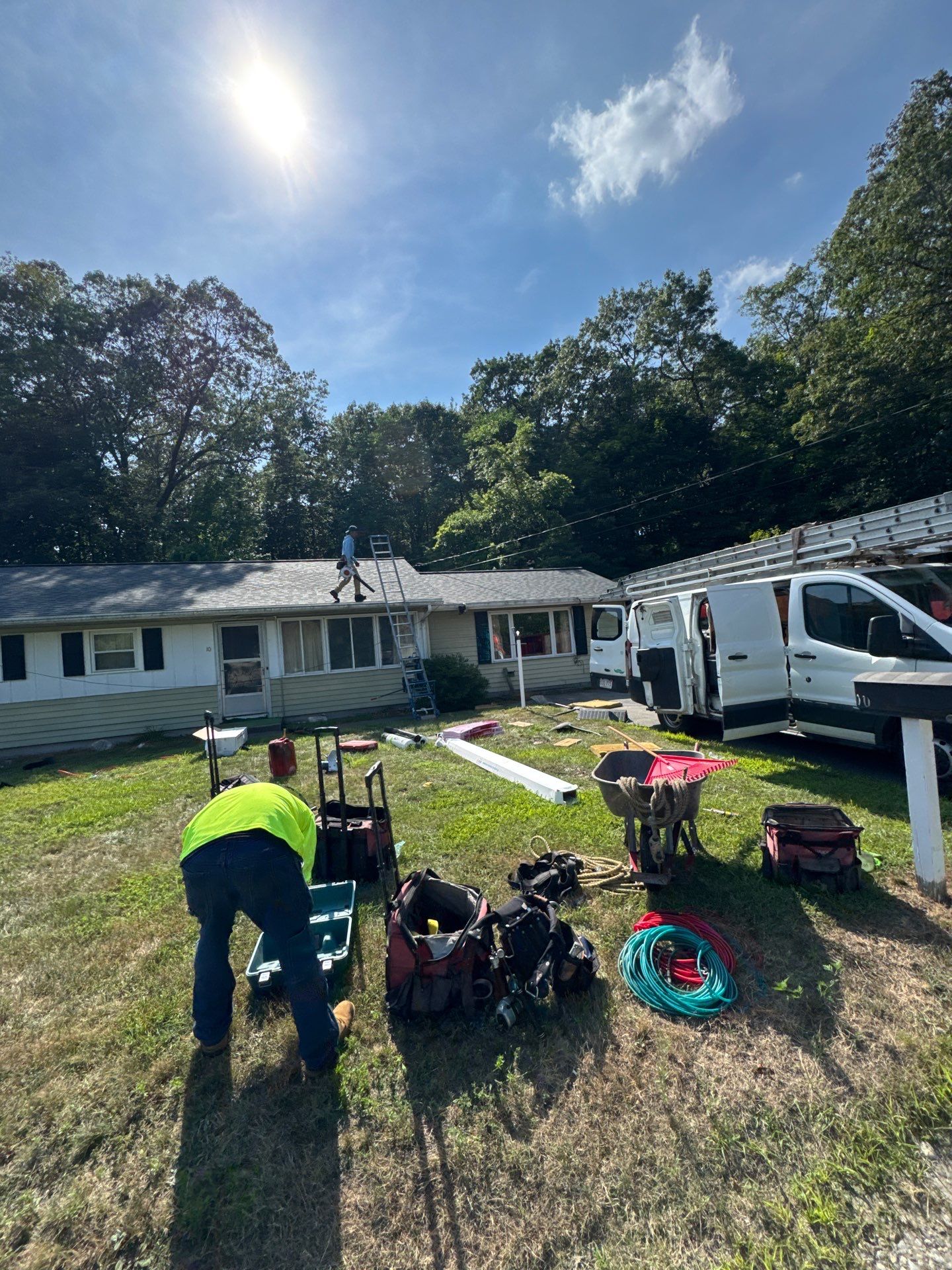 Onyx Black Roof Transformation in Maynard, MA by Mighty Dog Roofing of Greater Middlesex County