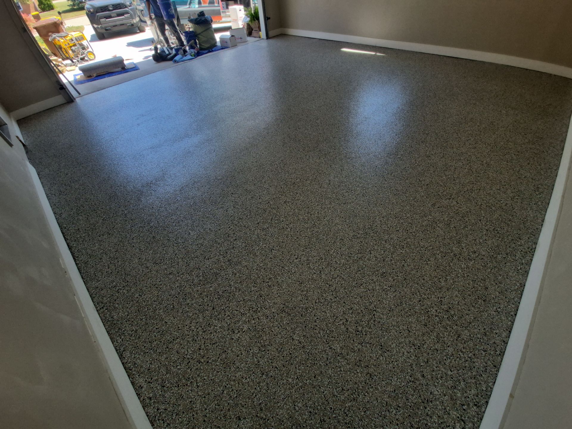 Garage in Mt. Pleasant by Wise Coatings of Central Michigan