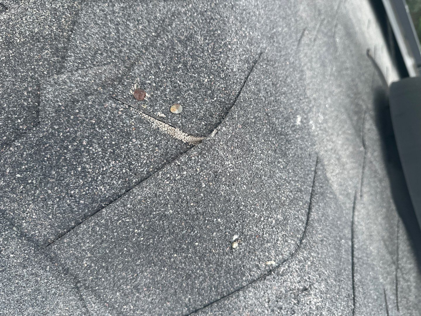 Hail Damage using Owen's Corning Duration (Lifetime) Shingles by Roof Repair Company