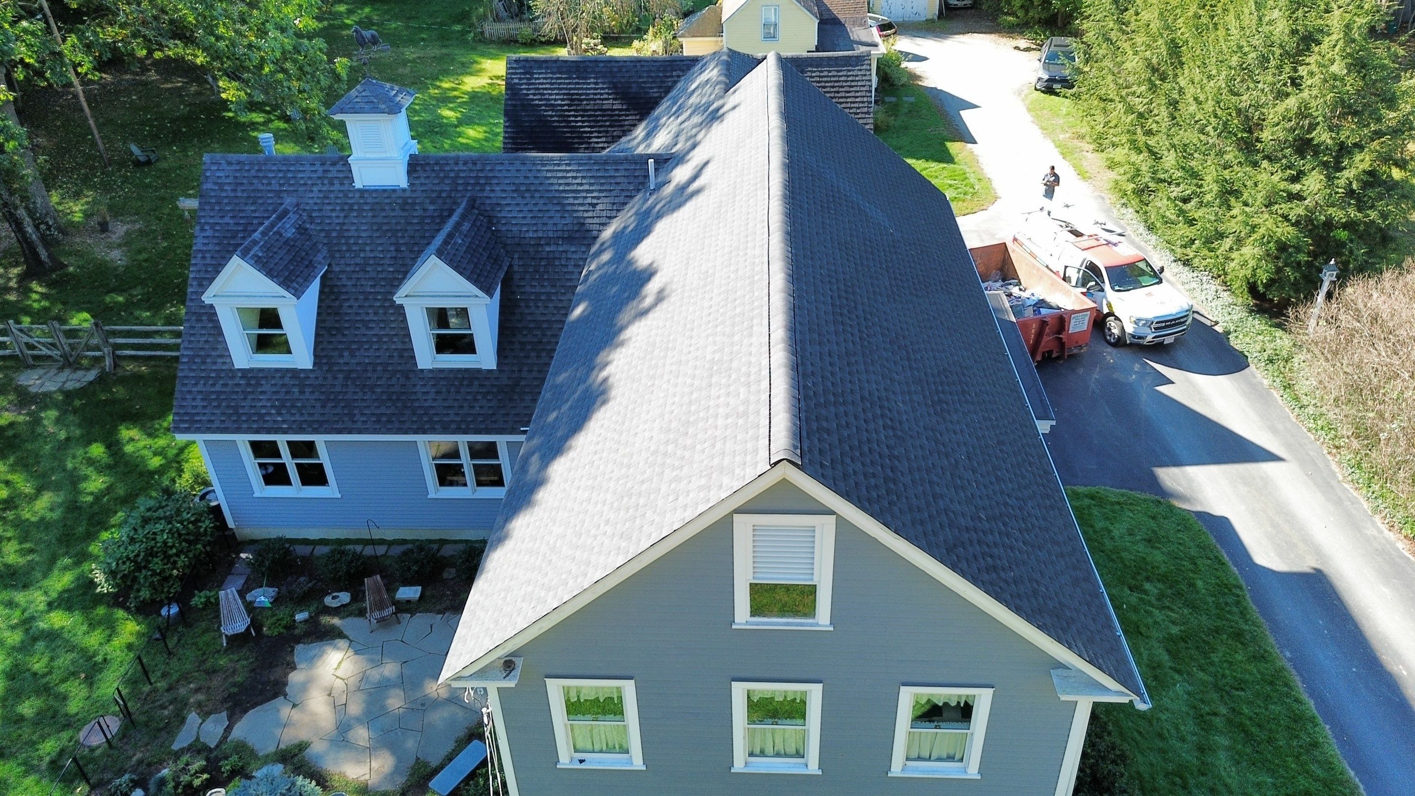 Roof Replacement & Chimney Removal – Westford, MA by Mighty Dog Roofing of Greater Middlesex County
