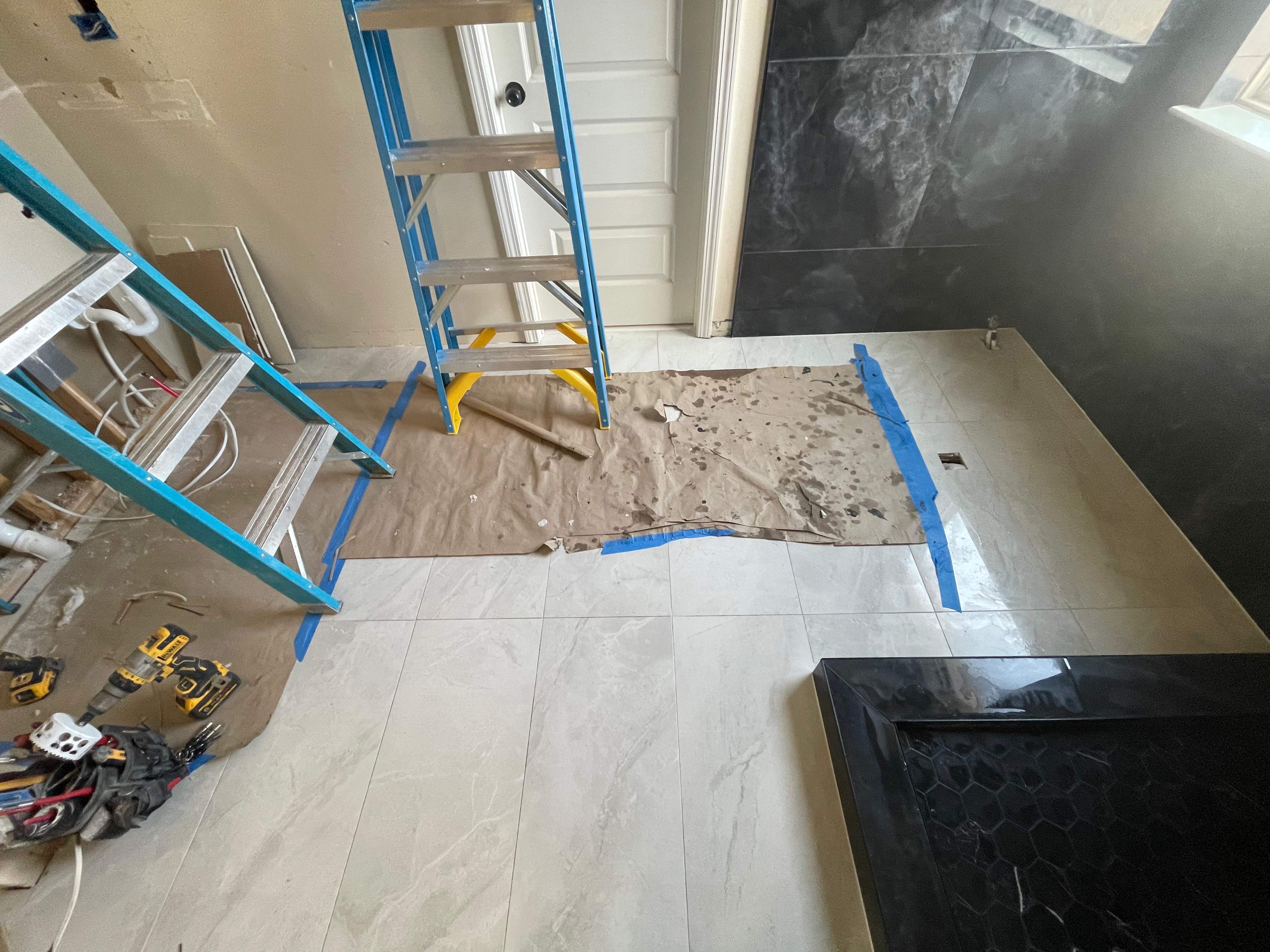 Master bathroom renovation by Prudencio