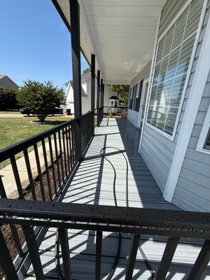 Willow Spring Composite Deck Resurface and Black Railing Upgrade