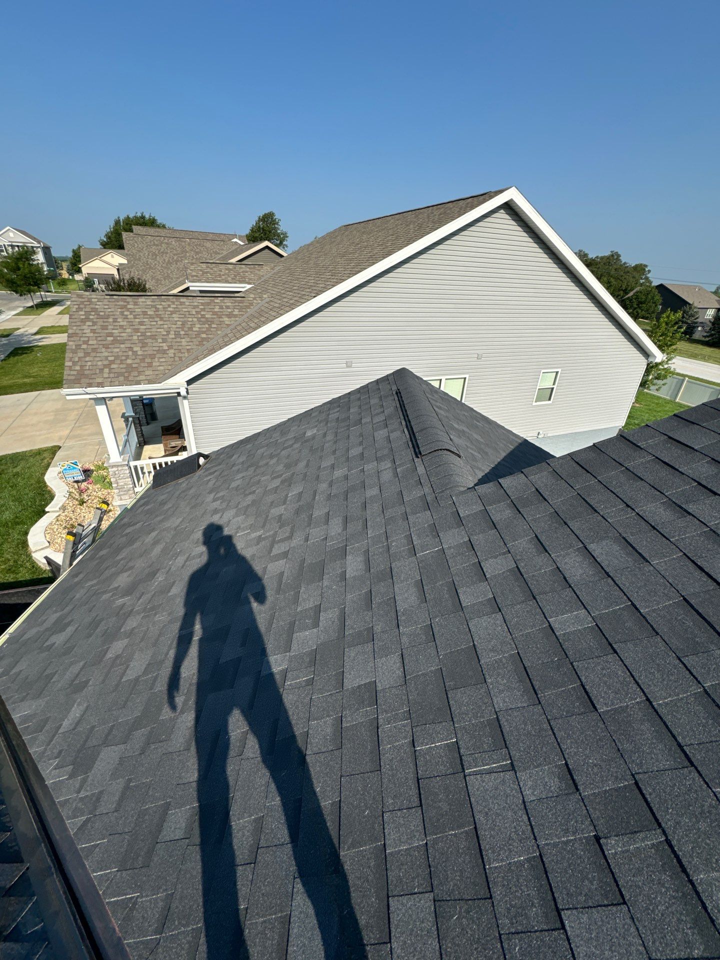 Roof Replacement with Open Metal Valleys in Bennington, NE by Crows Roofing LLC