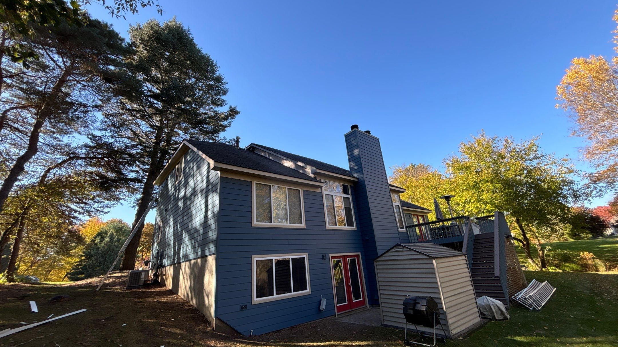 Siding Replacement using Ascend Laguna Blue by 180 Contractors