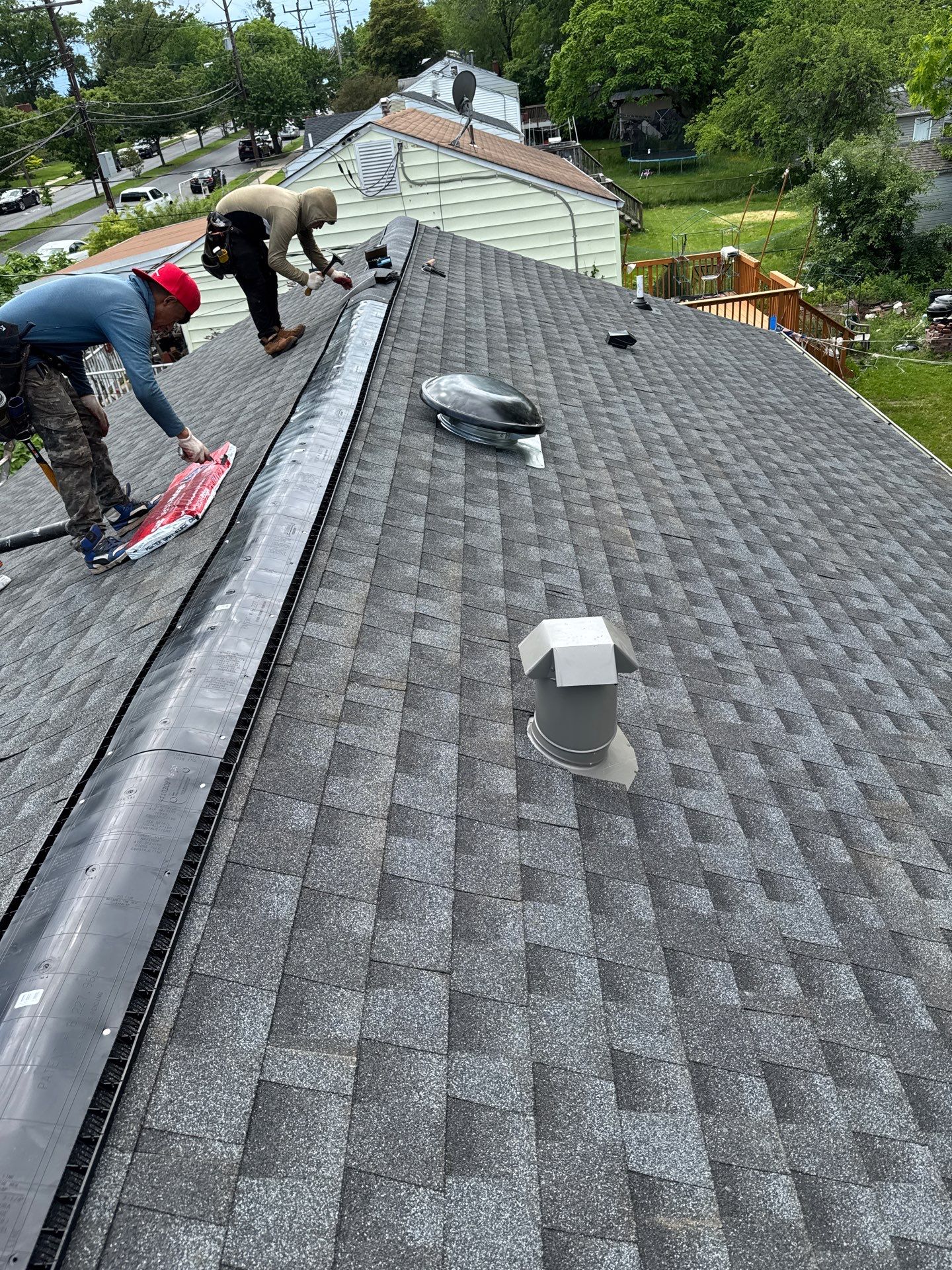 Residential Roofing Installation using GAF HDZ SHINGLES by La Bendicion Contruction Llc