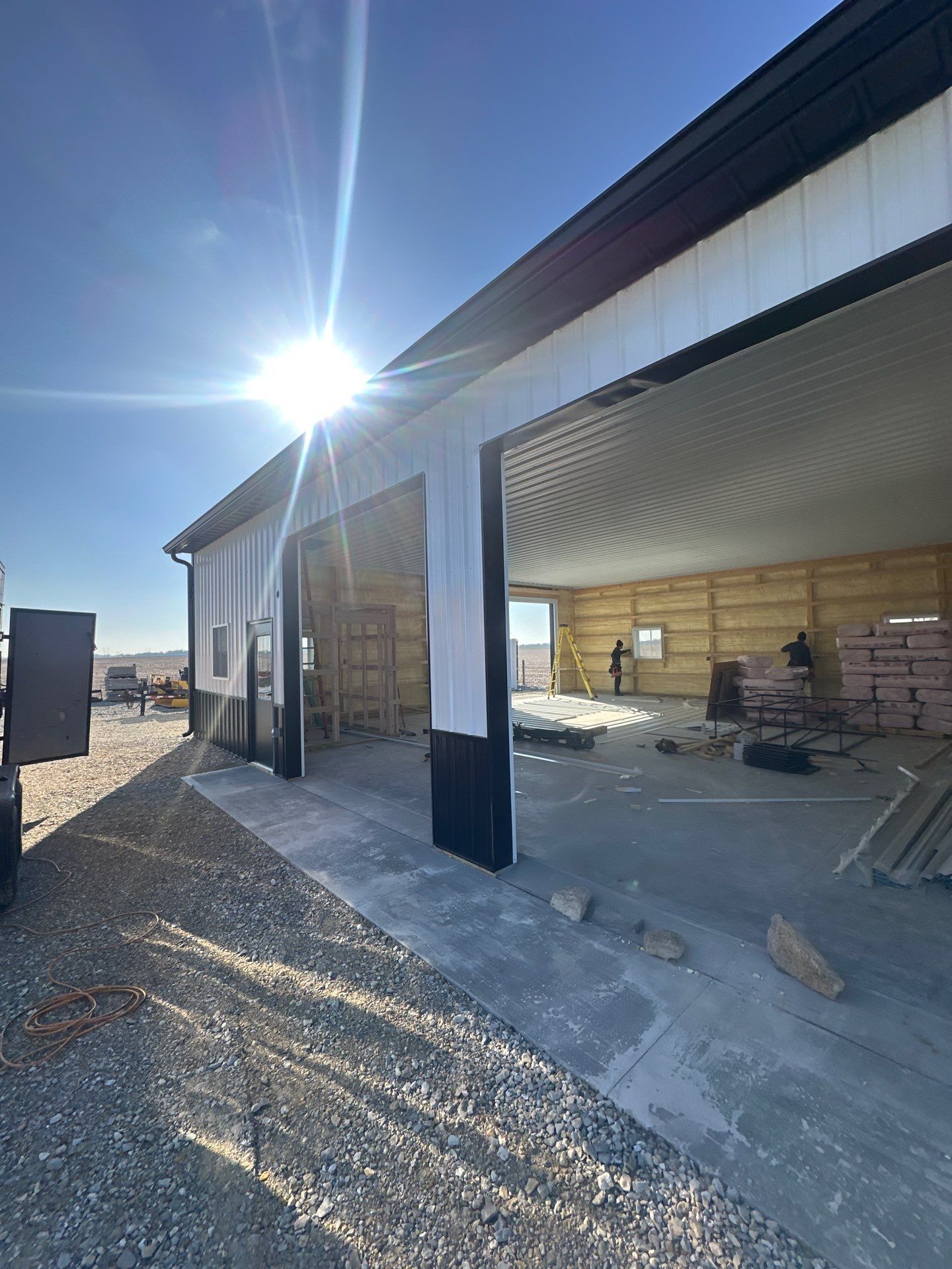 40'x40'x12' Garage by The Barn Builders 