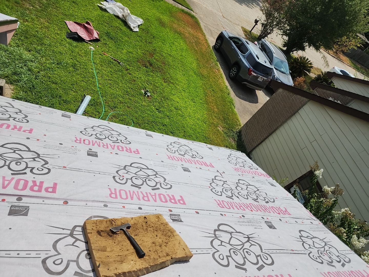 Residential Roofing Installation using Owen's Corning Duration (Lifetime) Shingles by Roof Repair Company