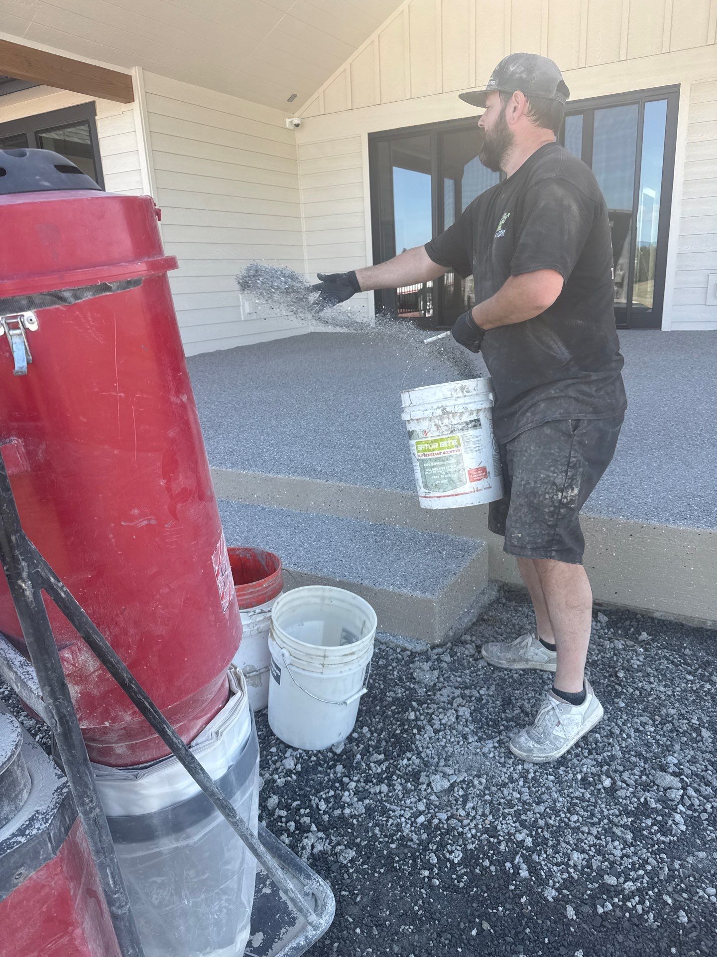 Concrete Porch and Patio Coating Transformation in Spangle by Croc Coatings, LLC