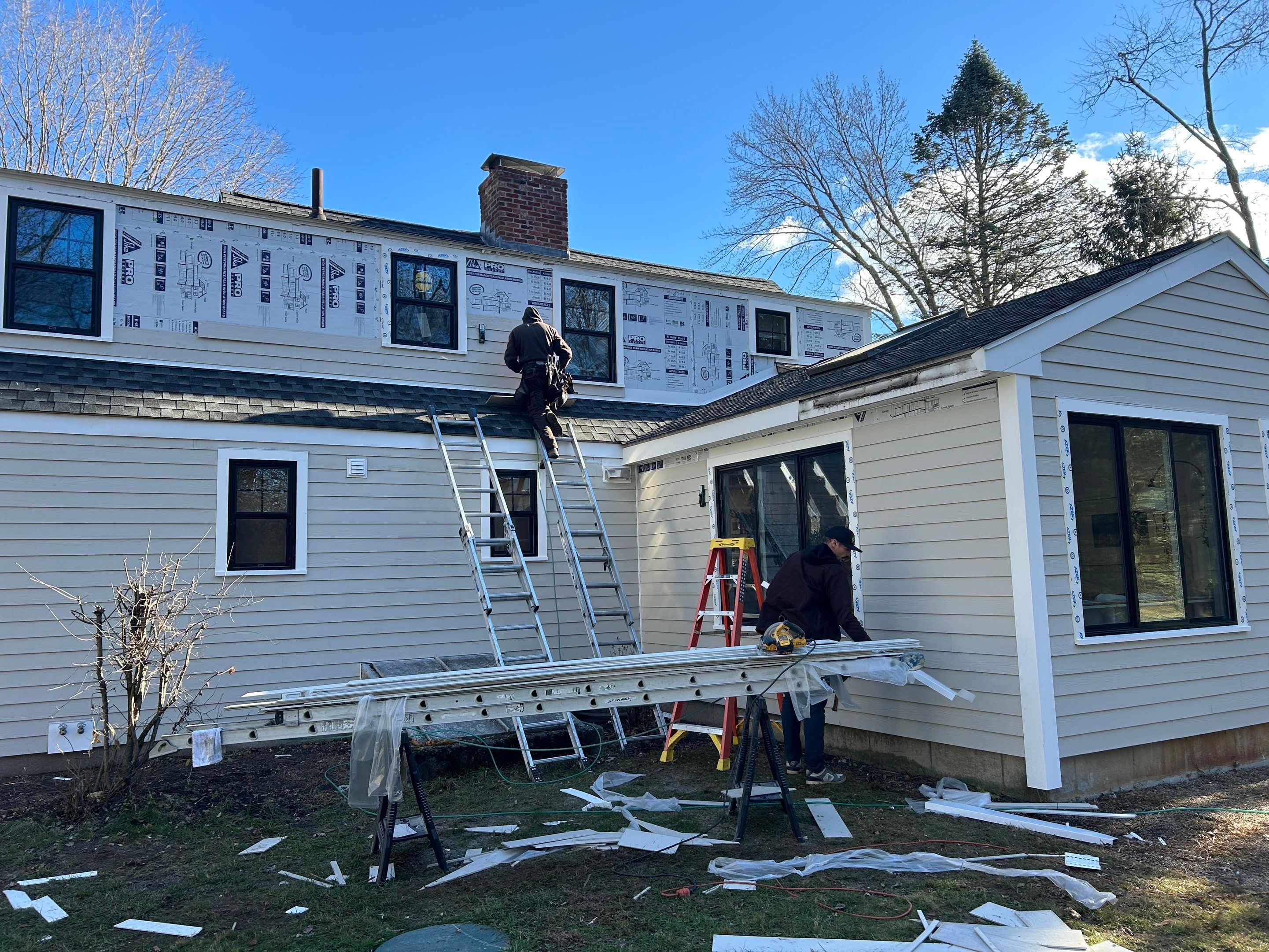 Full exterior remodeling in Stow, MA by UBrothers Construction