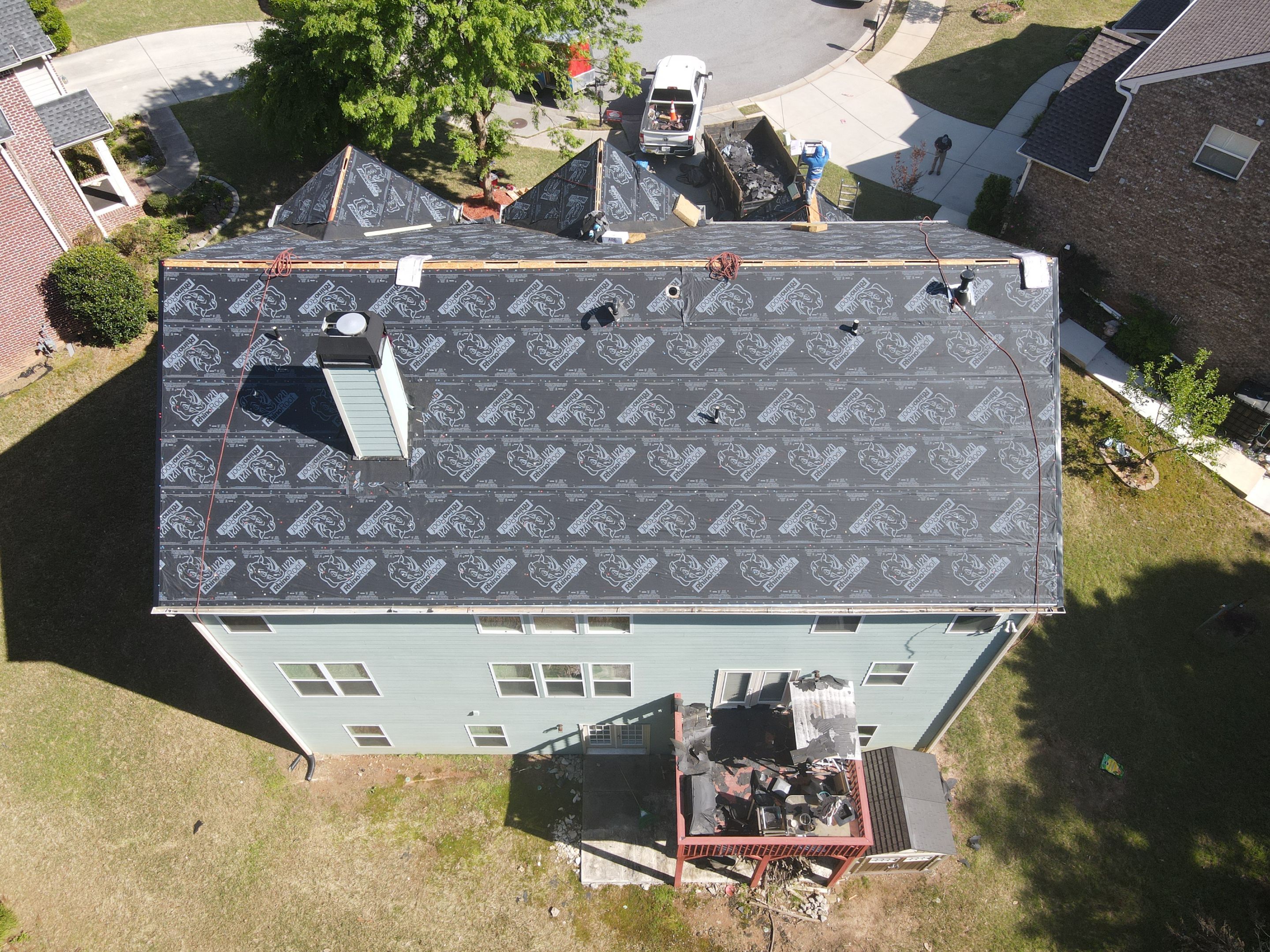 Residential Roofing Installation using Owens Corning Onyx Black by Inspector Roofing and Restoration