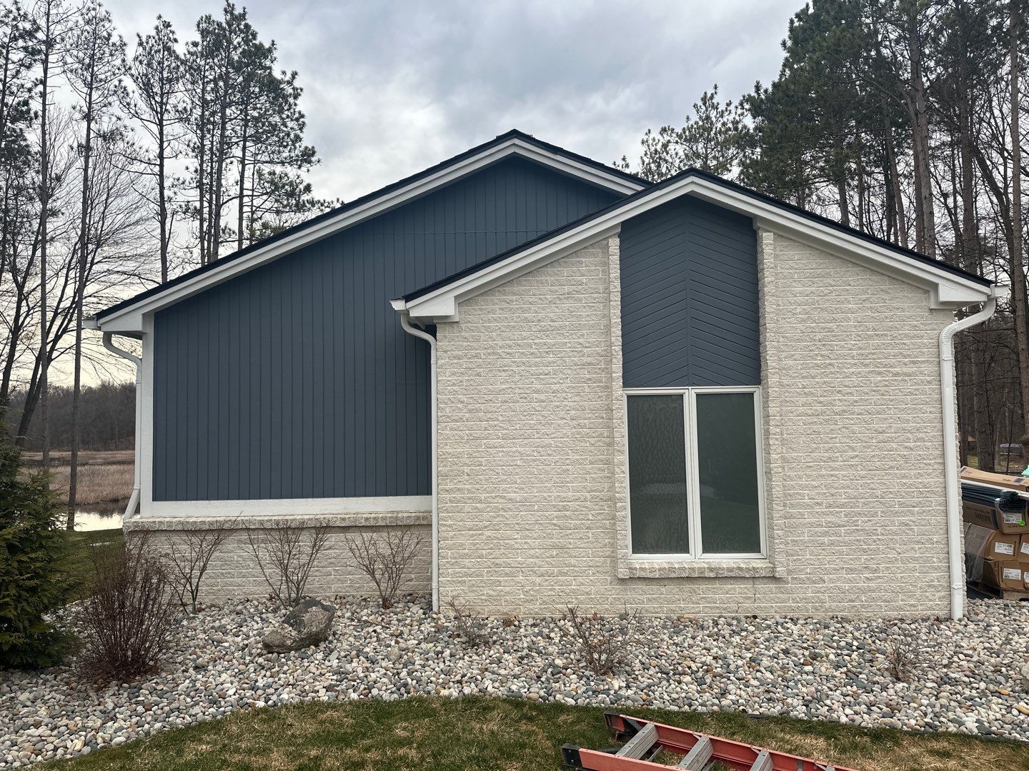 Siding Replacement using Certainteed Monogram D5 Pacific Blue by 180 Contractors