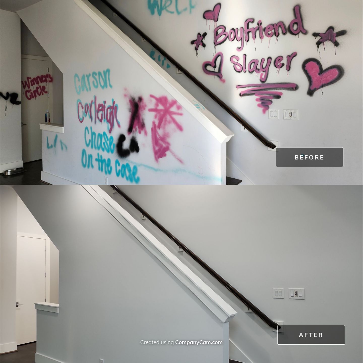 Graffiti Removal and Repaint by Fresh Coat Painters of Cypress