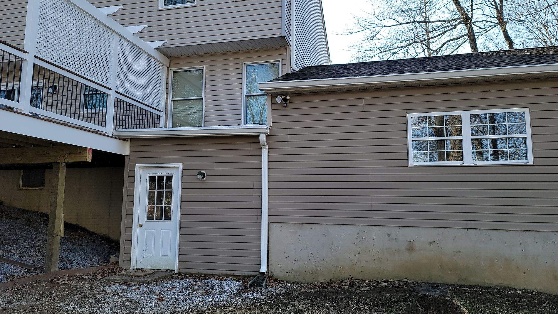 Rebuild deck, exterior wall repair and sliding glass door by Roof Right Inc